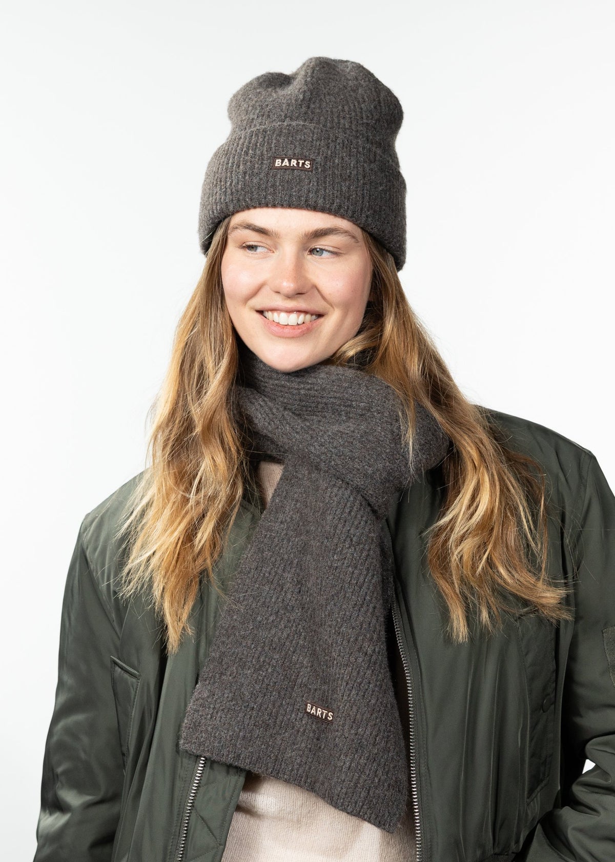 Ardelve Scarf (Beige Dark Brown)