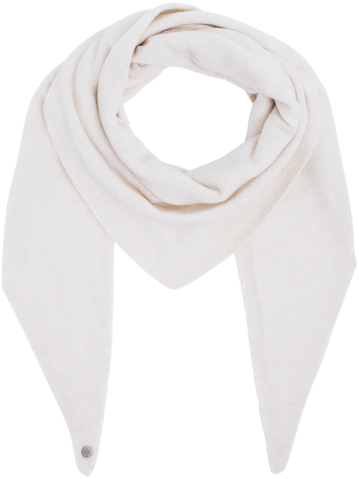 recyceltes Polyester Dreieckstuch Leicht meliertes Dreieckstuch (Marshmallow)