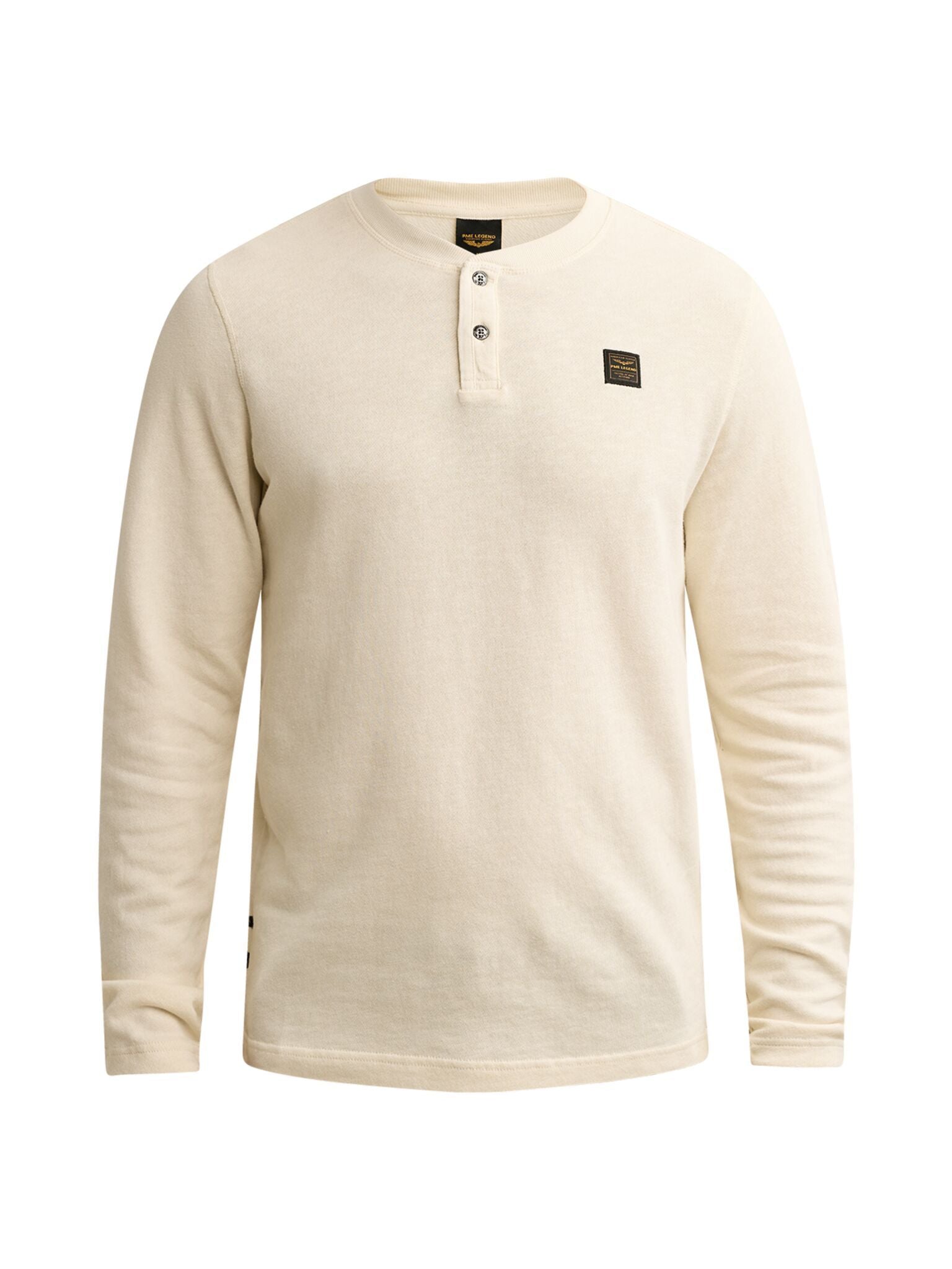 light slub terry gd henley (Bone White)