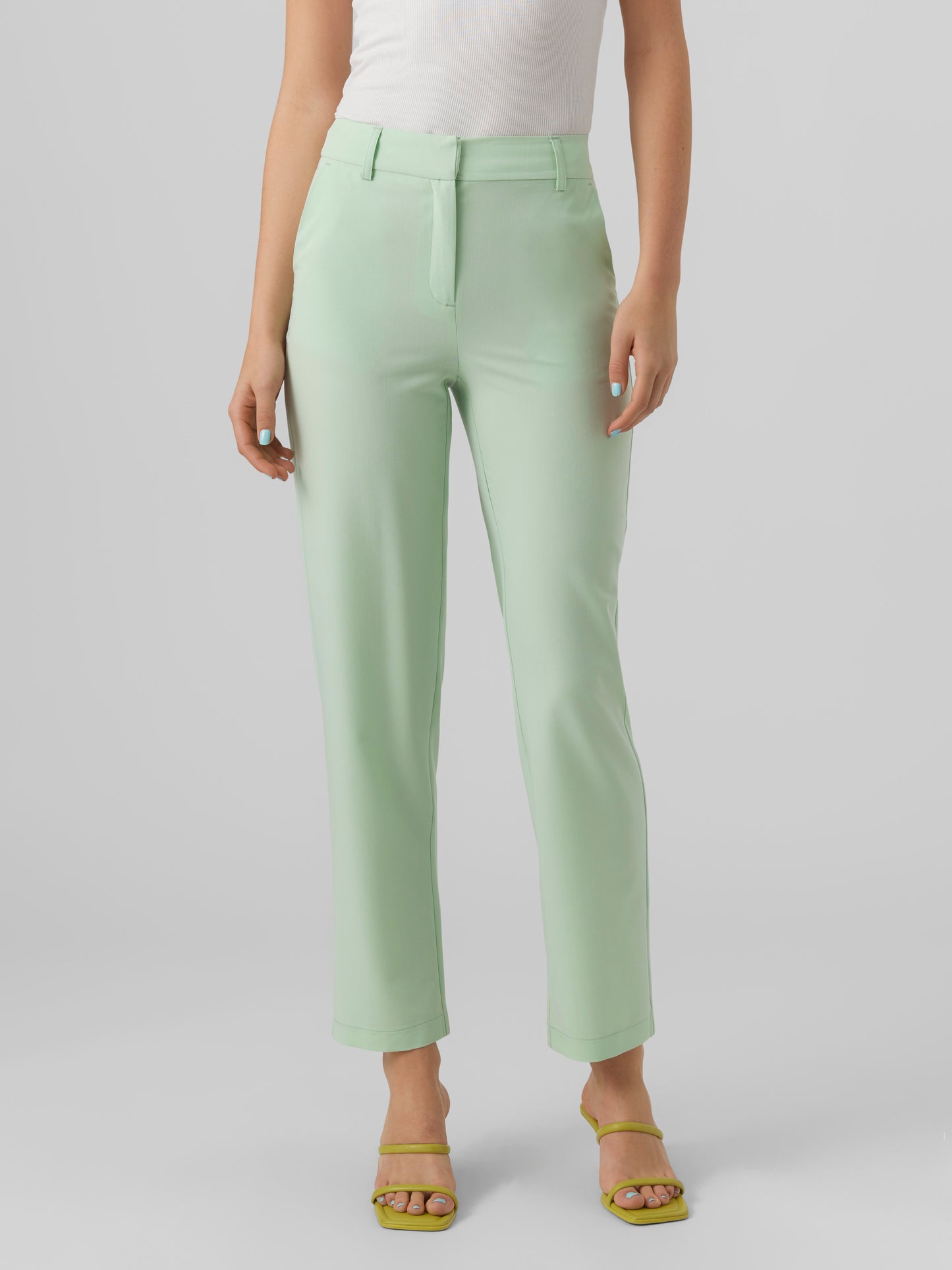 Vmzelda Hw Straight Pant Boo (Mist Green)