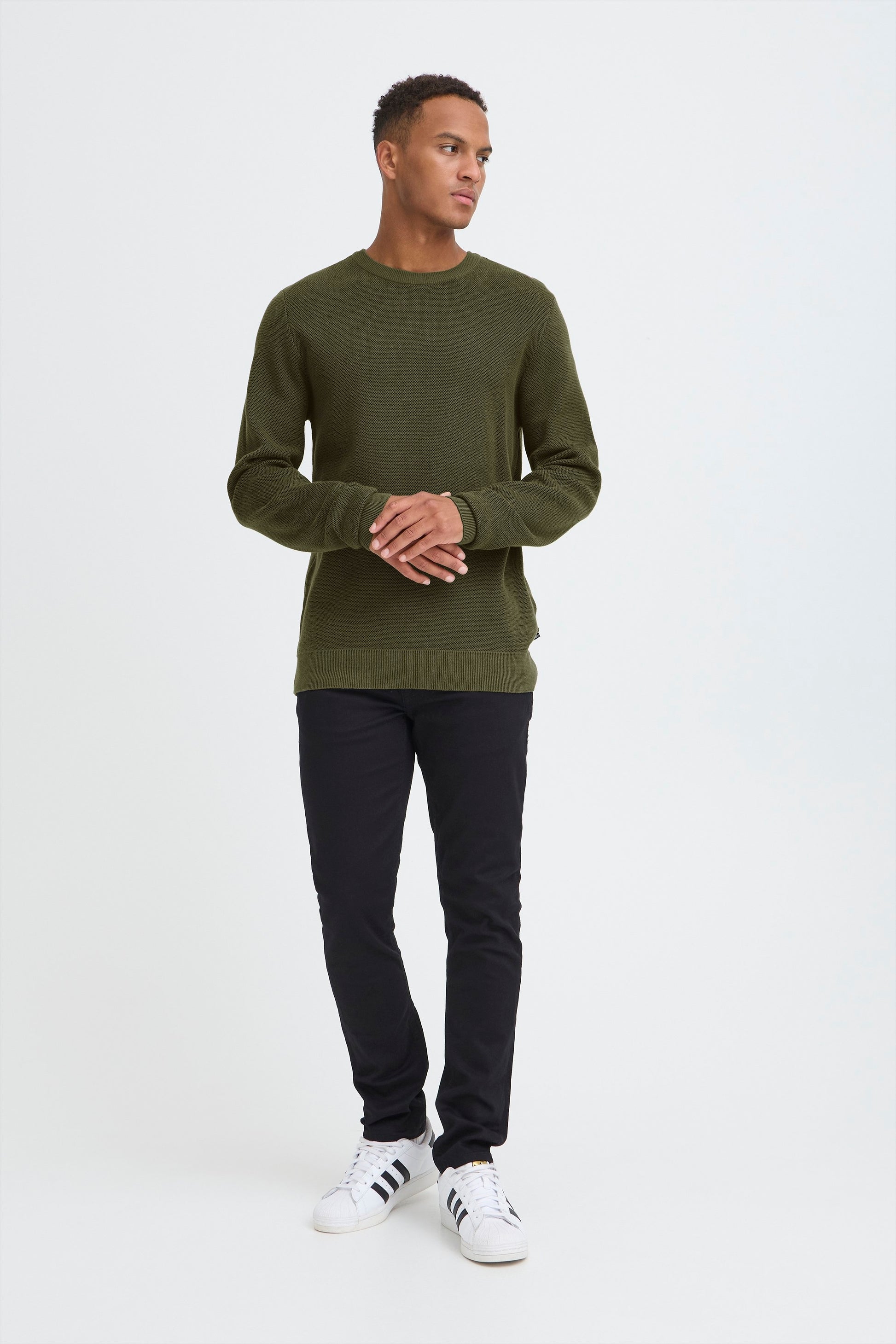 Bhbaal Crew Knit (Olive Night)