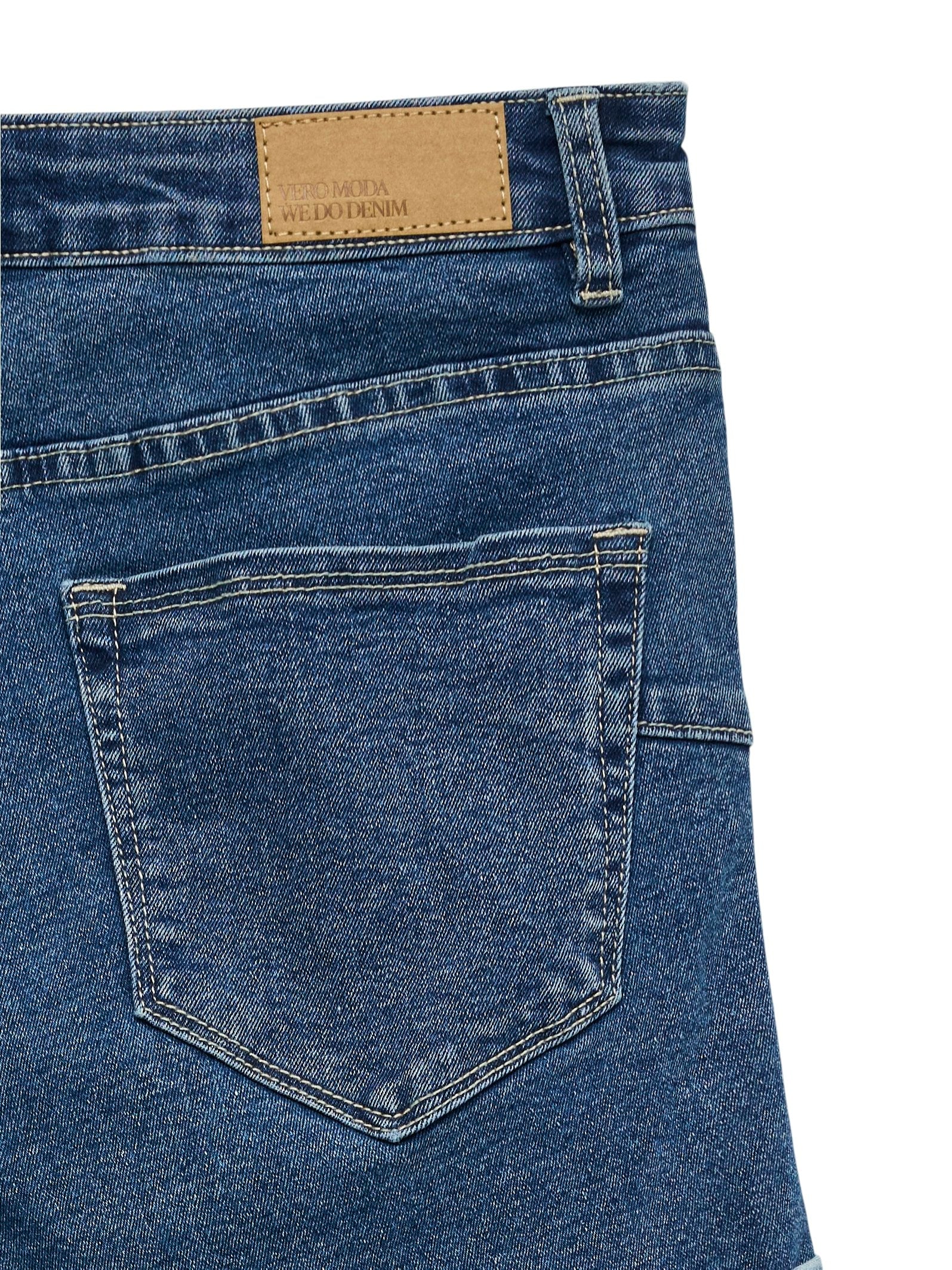Vmluna Mr Fold Shorts Mix Ga Noos (Medium Blue D)