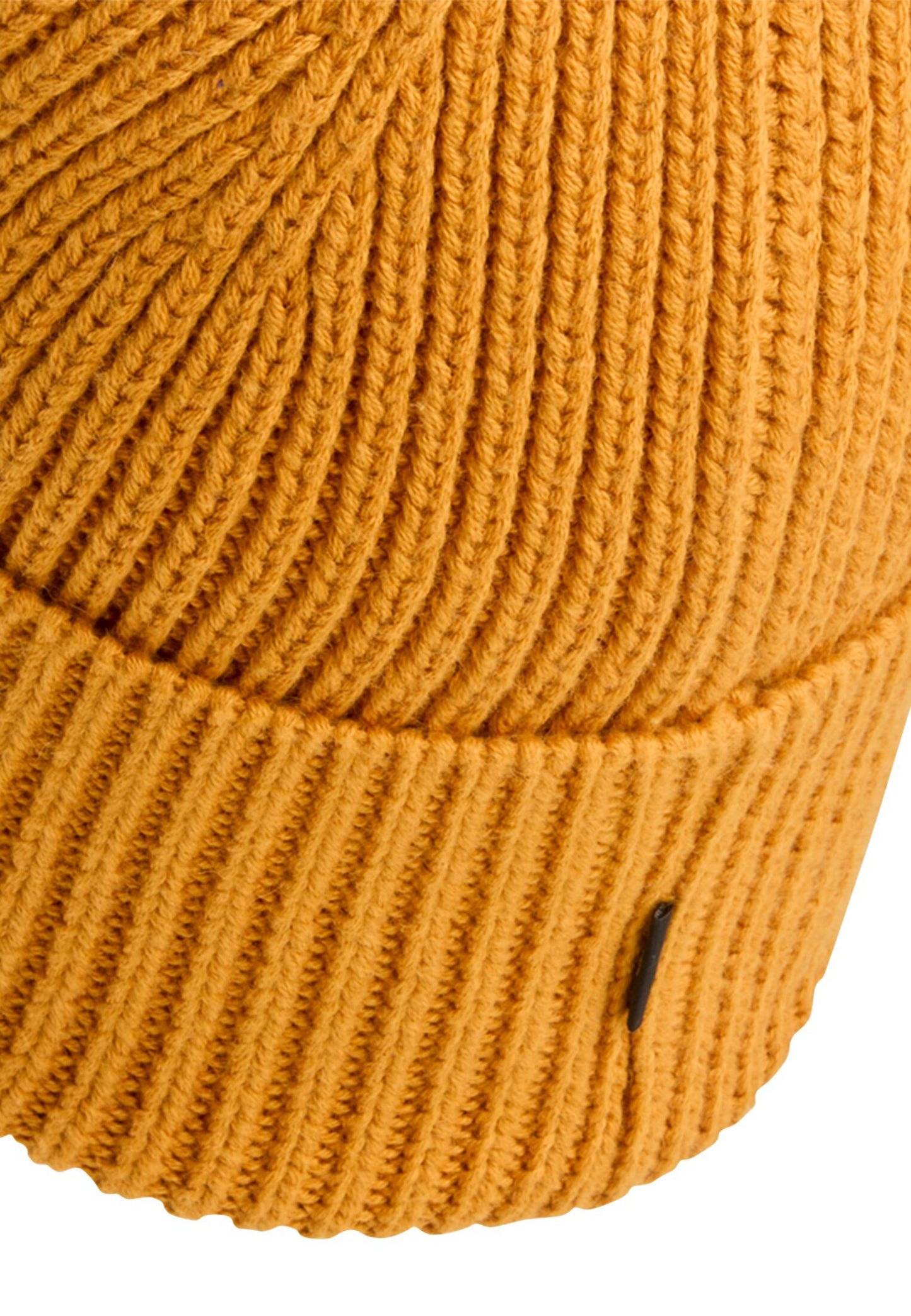 Beanie aus einem Baumwoll-Kaschmir Mix (Burned Yellow)
