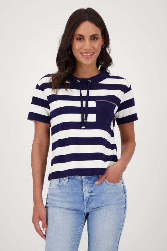 T-Shirt (Navy Blue Ringel)