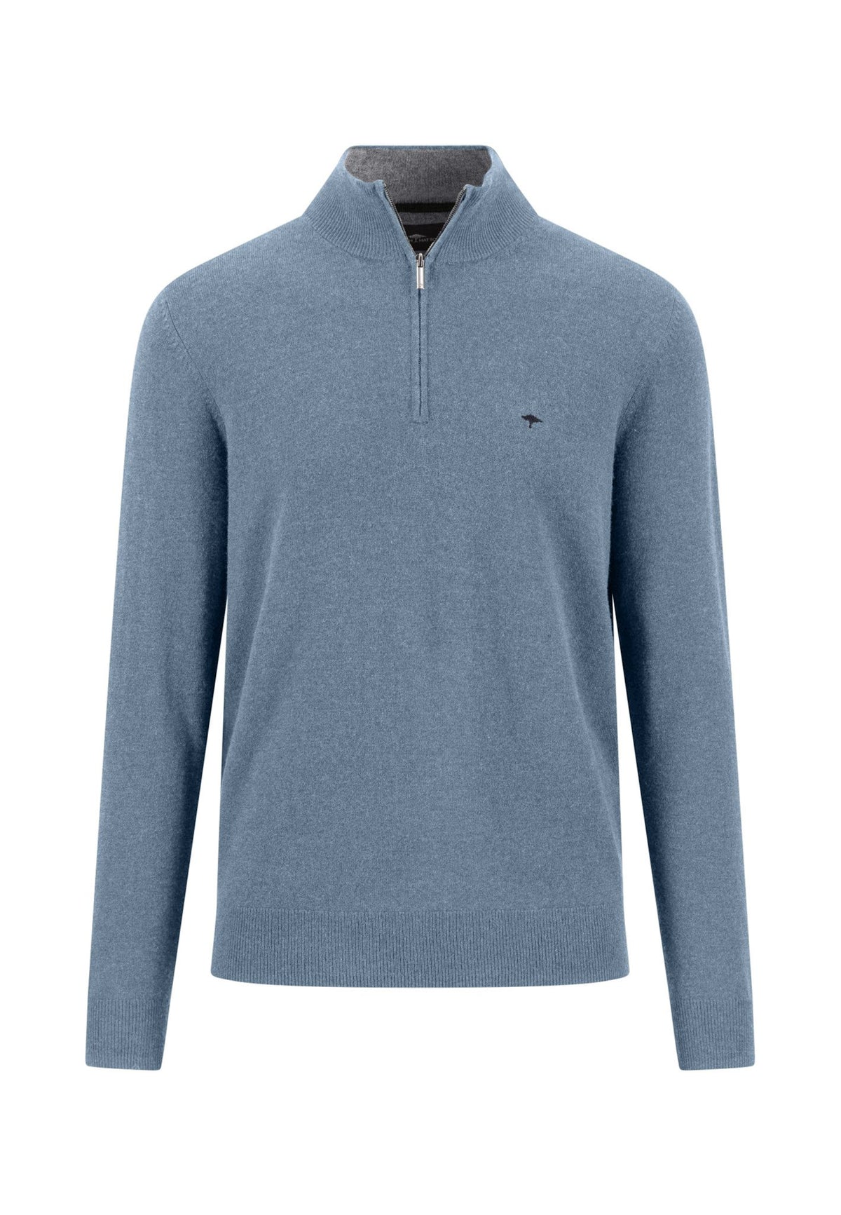 Troyer-Zip, Merino Cashmere (Air Blue)
