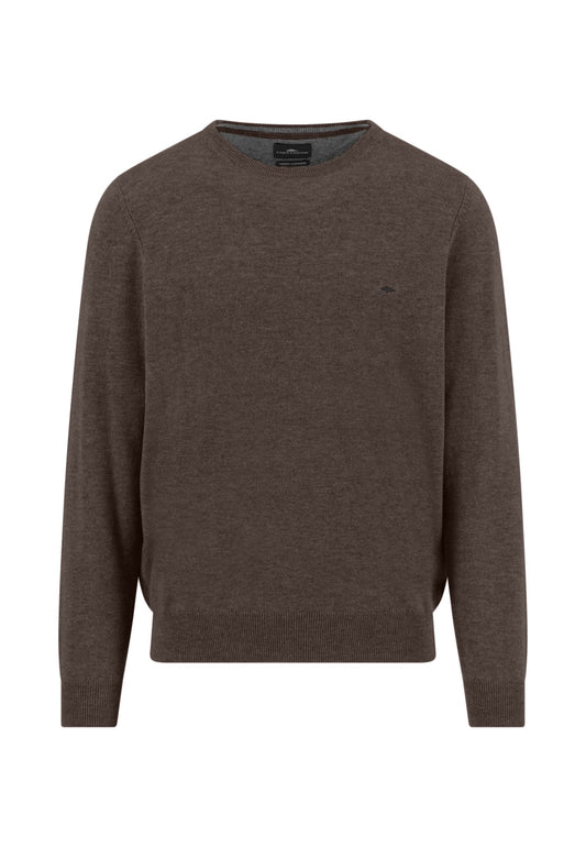 O-Neck, Merino Cashmere (Dark Chocolate)