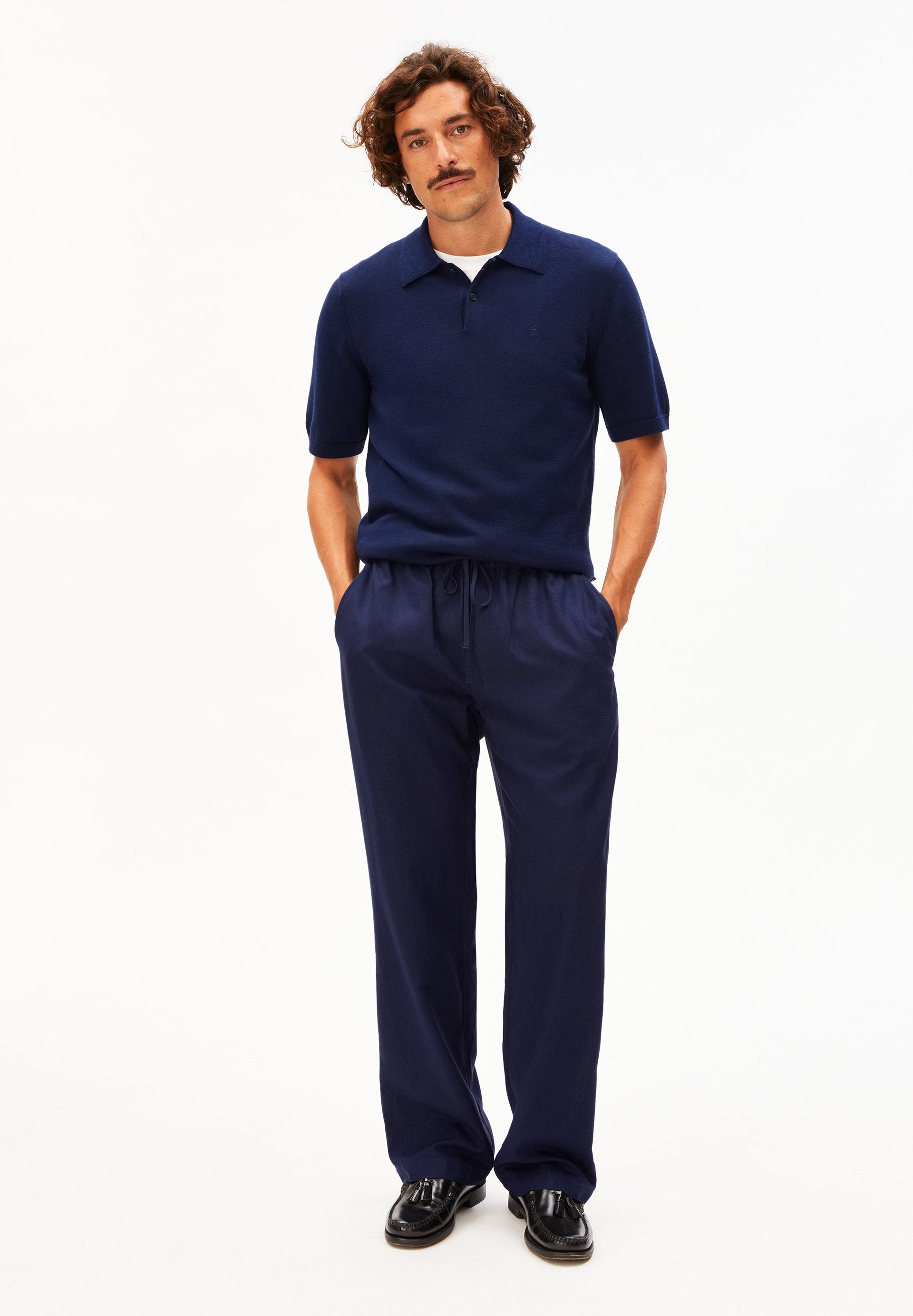 Lukaa Lino Pant (Tinted Navy)