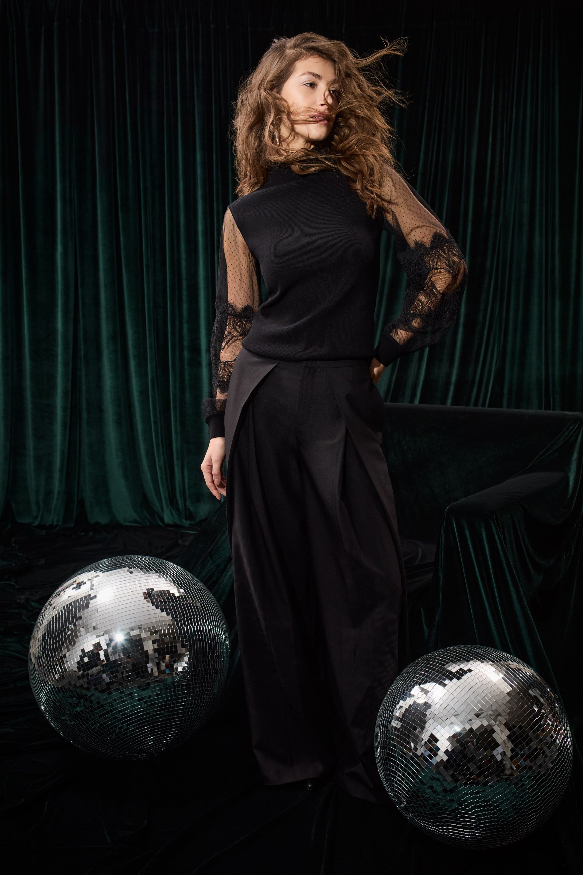 Bundfaltenhose (Black)