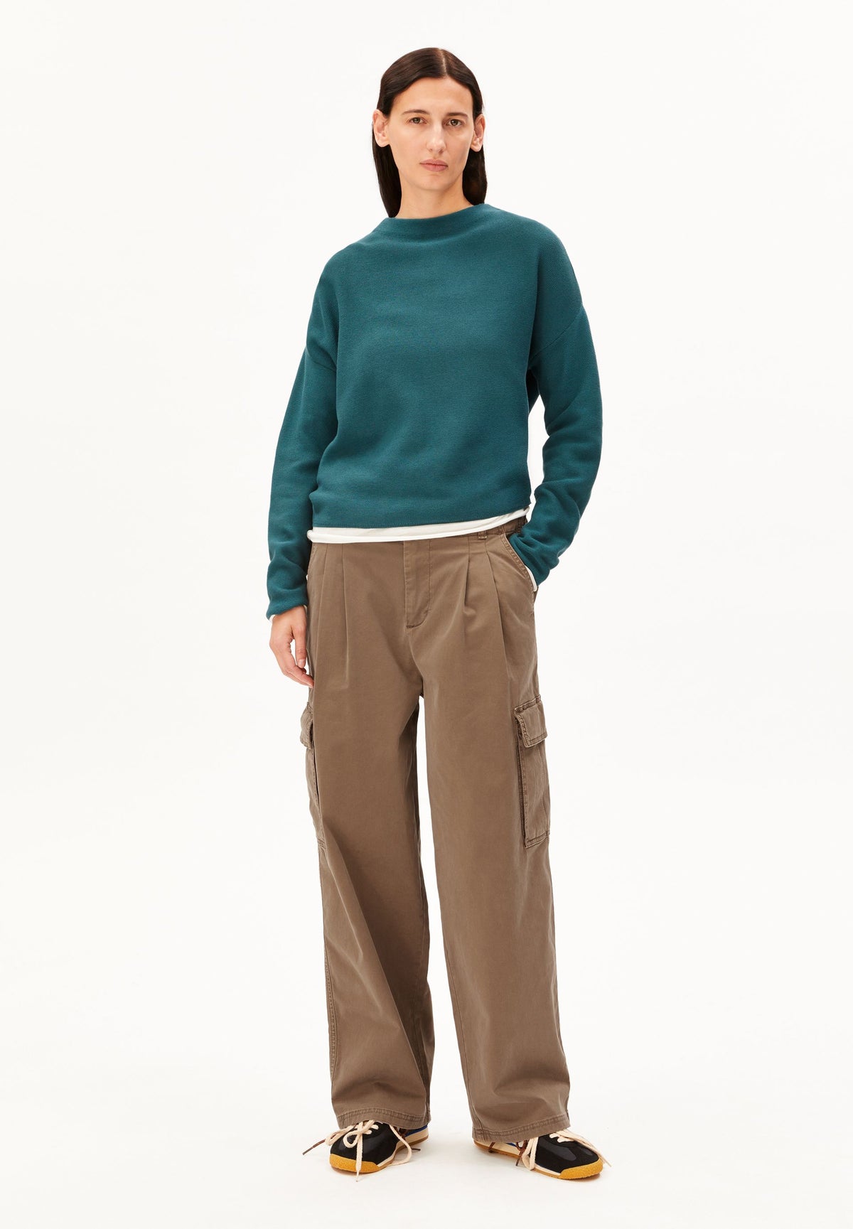 Merinaa Links Links Sweater (Petrol Velvet)