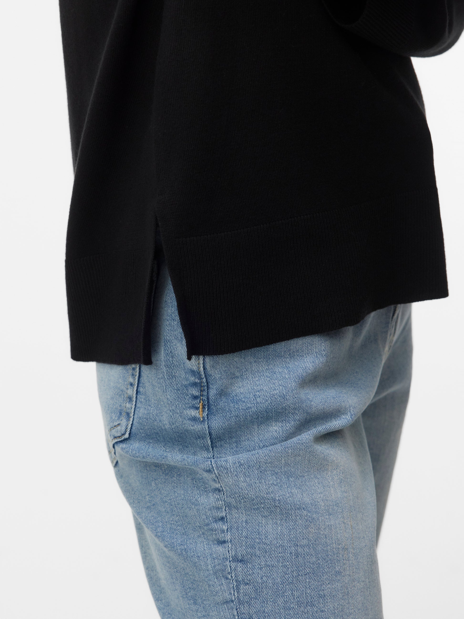 Vmsilje Ls V-neck Pullover Ga Noos (Black)