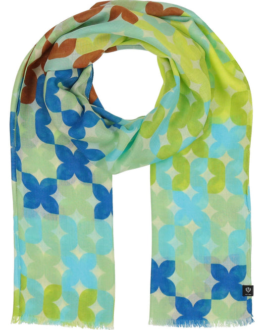 Schal Viskose Schal (Cyber Blue)