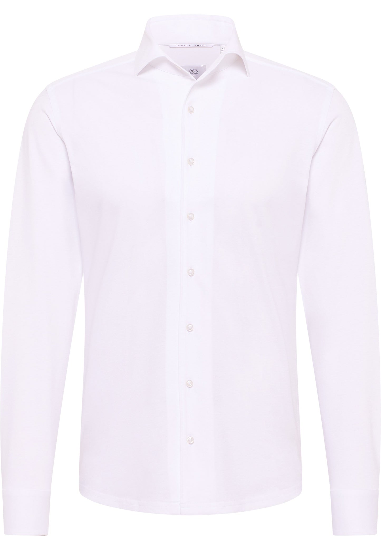 Hemd Jersey Langarm (Weiss)