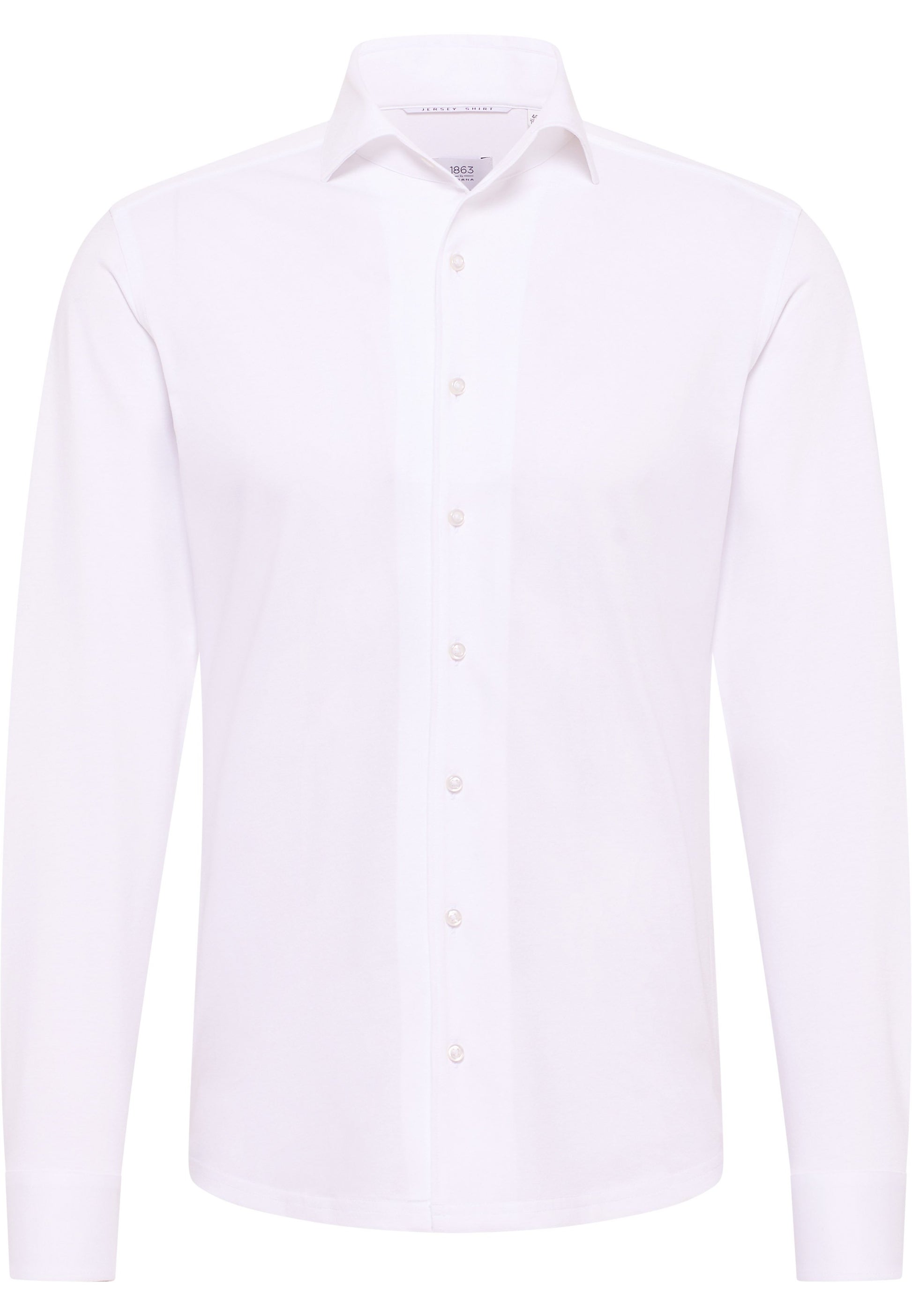 Hemd Jersey Langarm (Weiss)