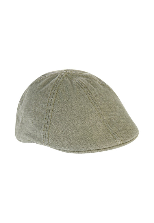 Flat Cap mit Gummizug (Khaki)