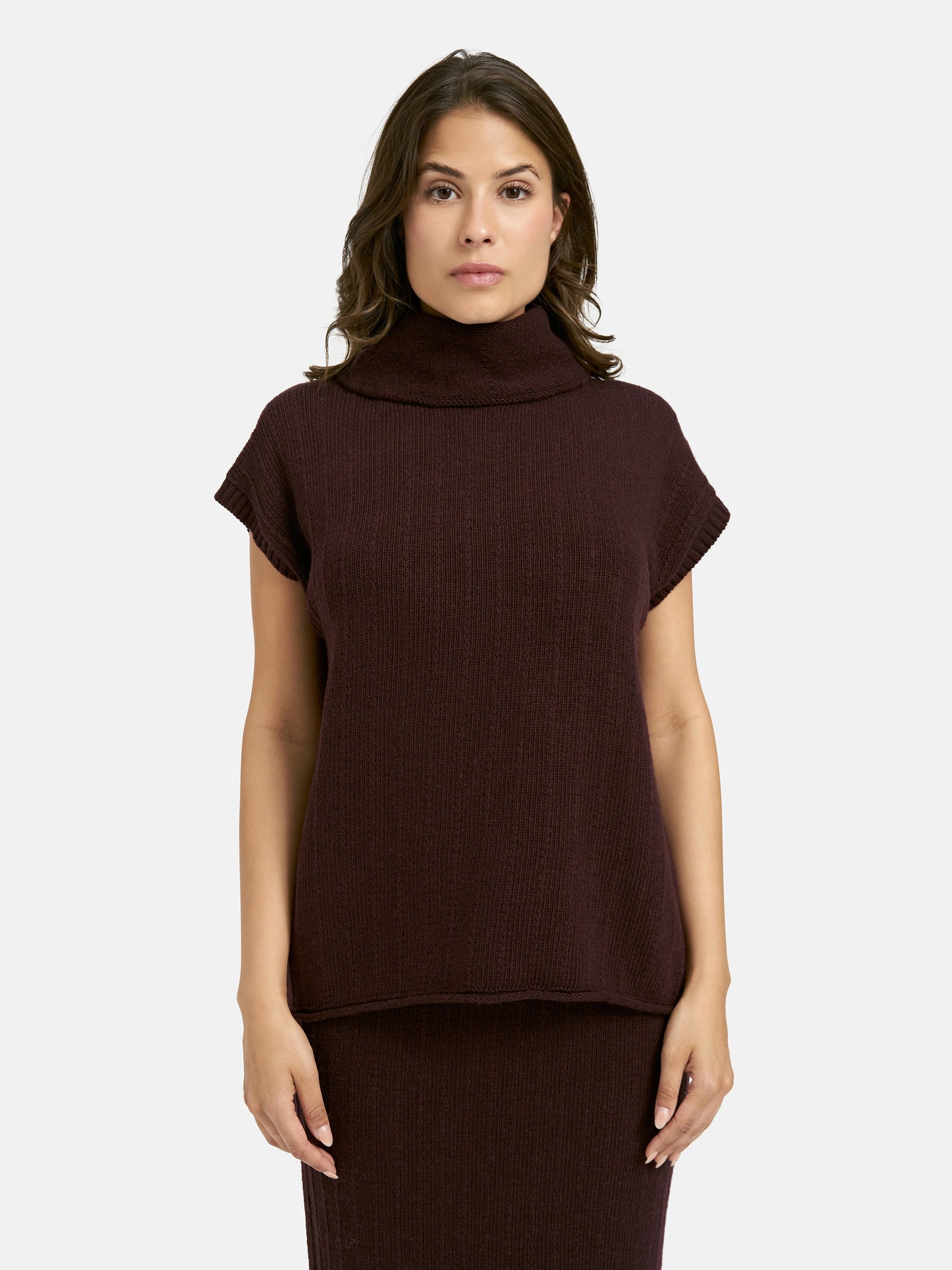 Structure Stripe Slipover (Plum)