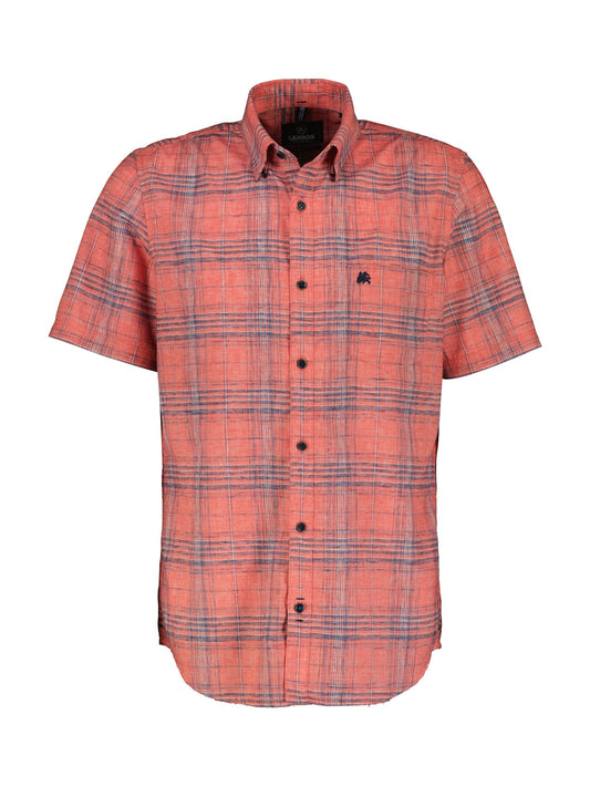 Button Down (Deep Coral Red)