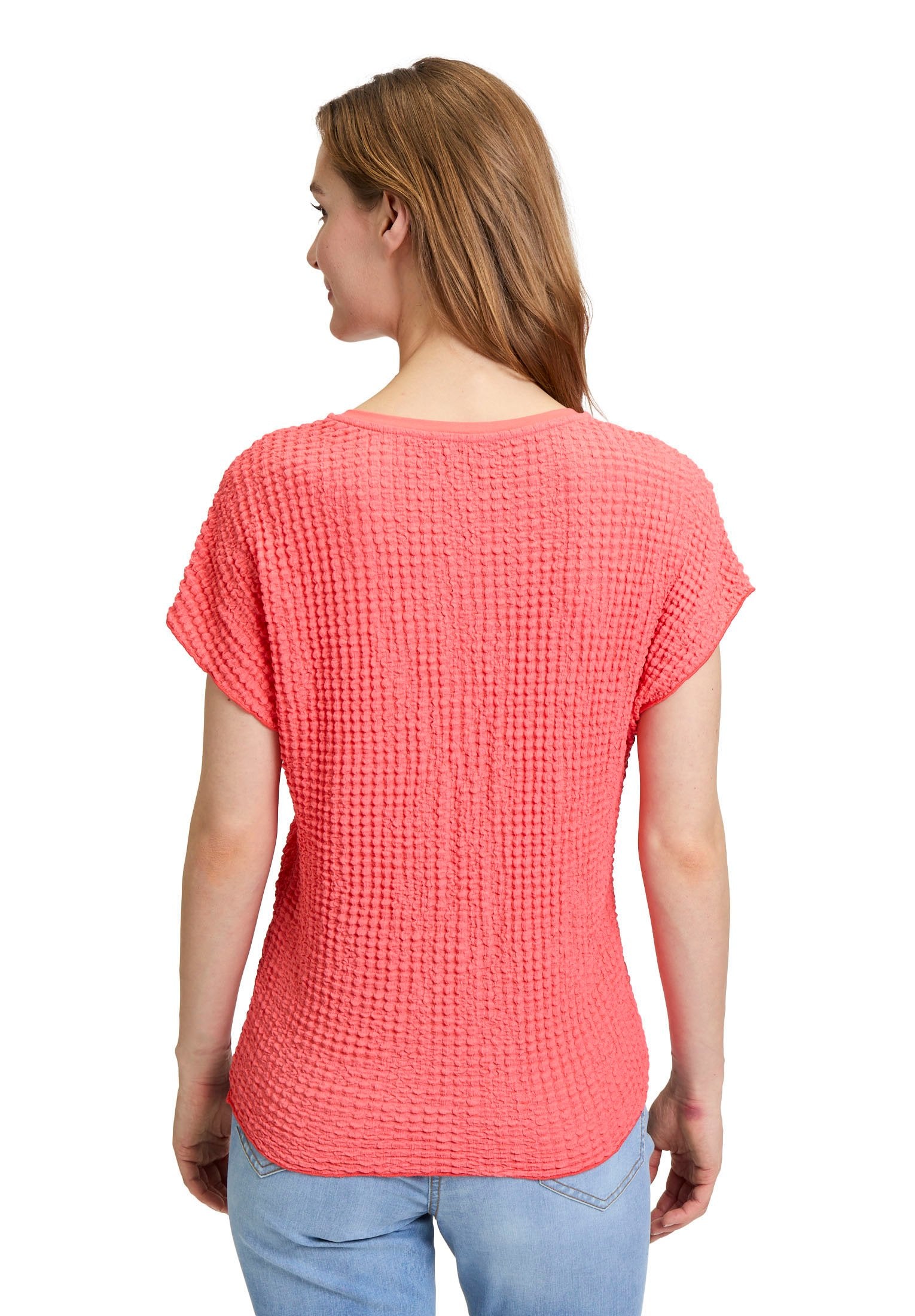 Strukturshirt (Hot Coral)