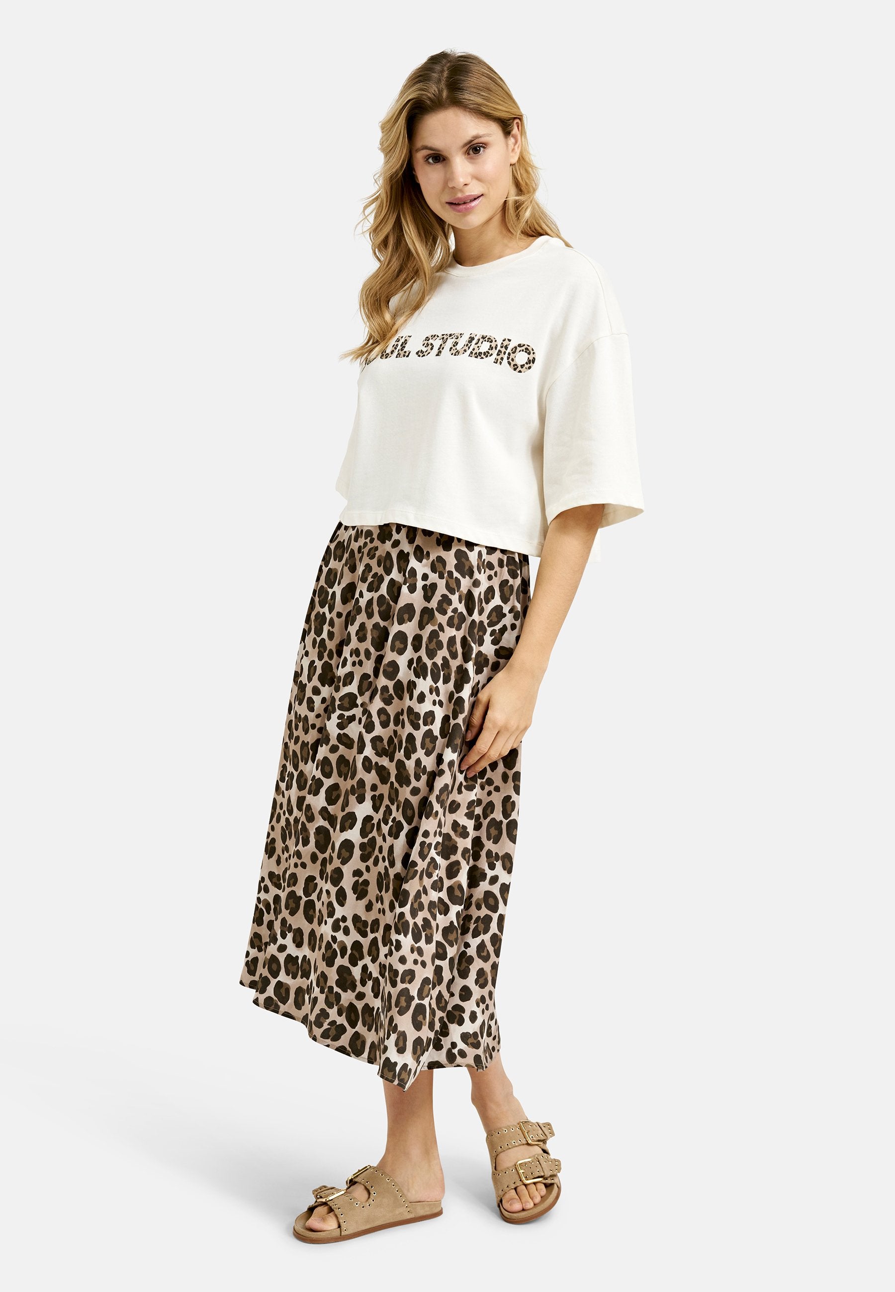 T-Shirt Print Mix (Camel Print)