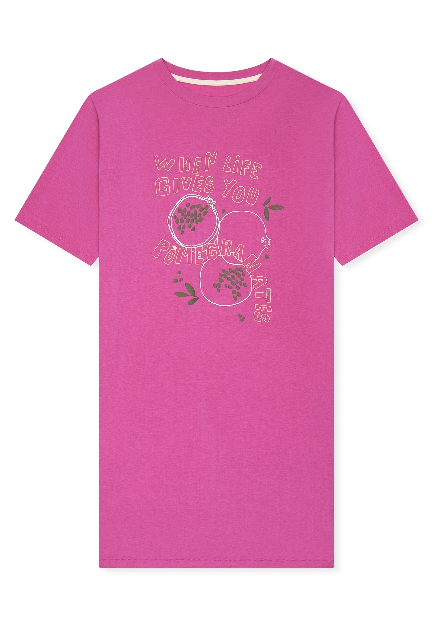 Nachthemd kurzarm, 90 cm (Fuchsia)
