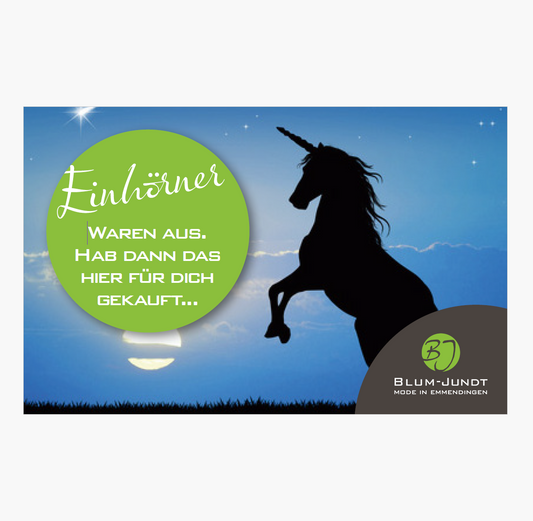 Geschenk - Gutschein    Einhörner