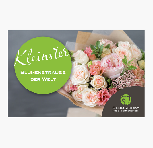 Geschenk - Gutschein   KLEINSTER Blumenstrauß