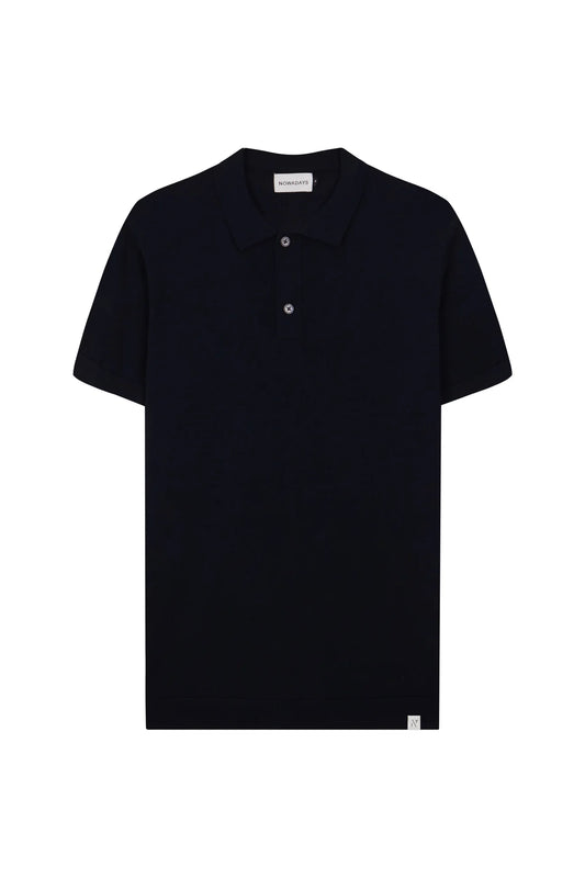 knitted silk polo 1/2 sl.