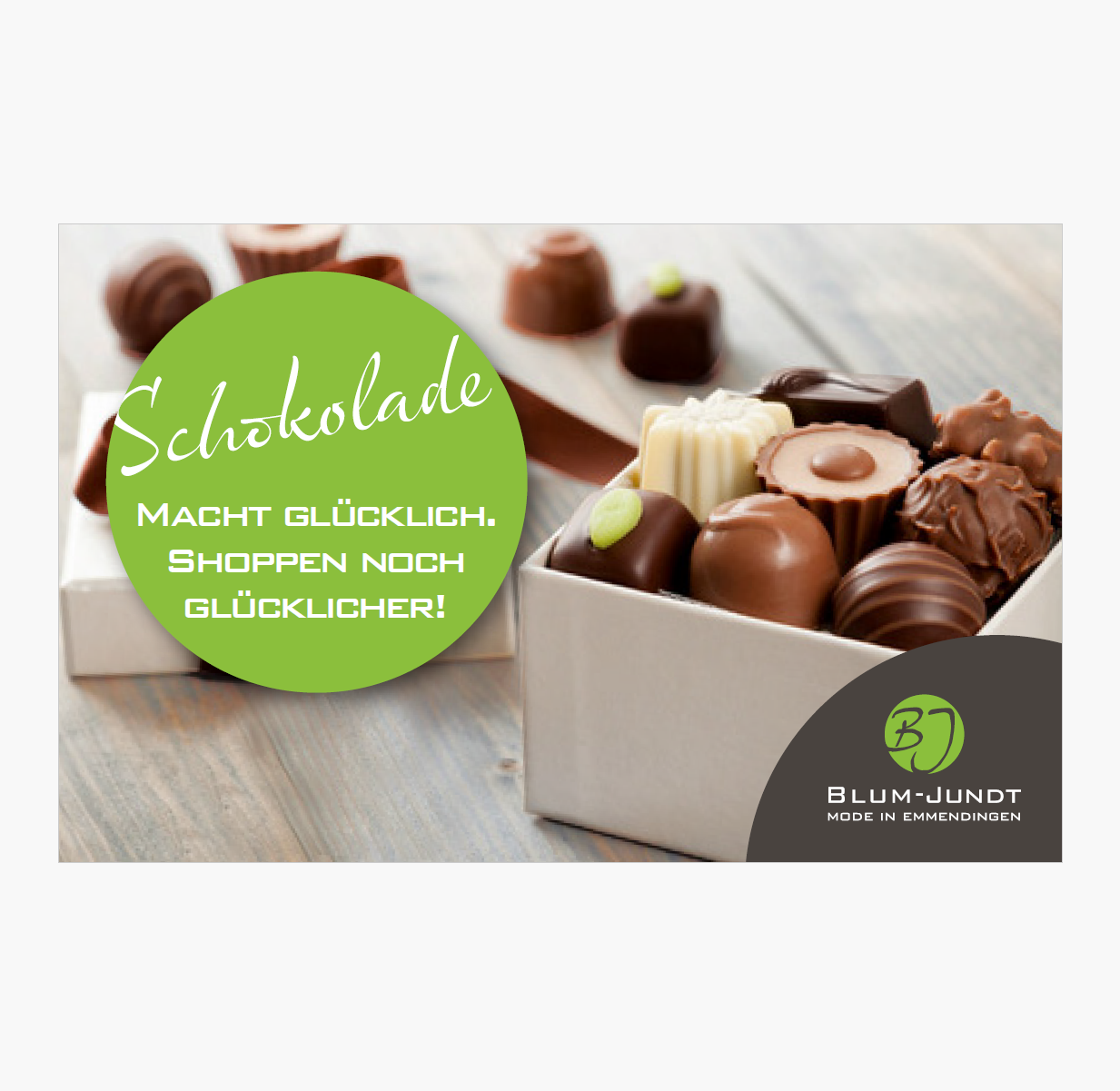 Geschenk - Gutschein    Schokolade
