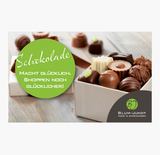 Geschenk - Gutschein    Schokolade
