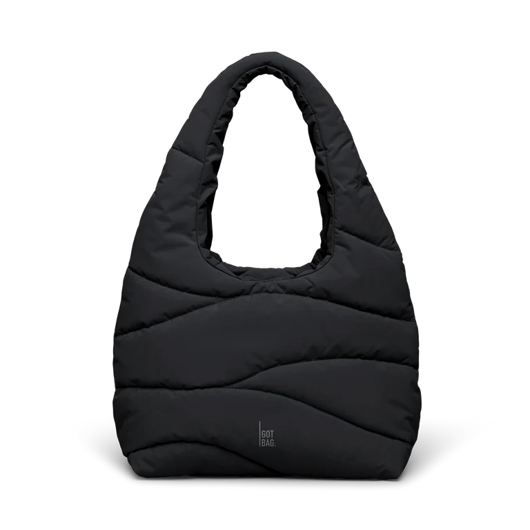 Wavy Puffer Shoulder Bag