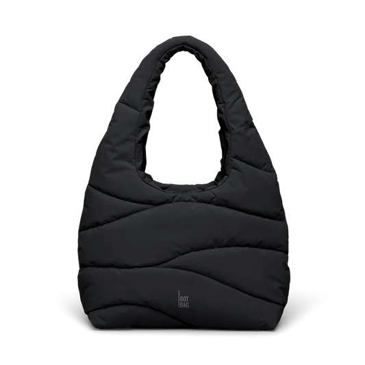 Wavy Puffer Shoulder Bag