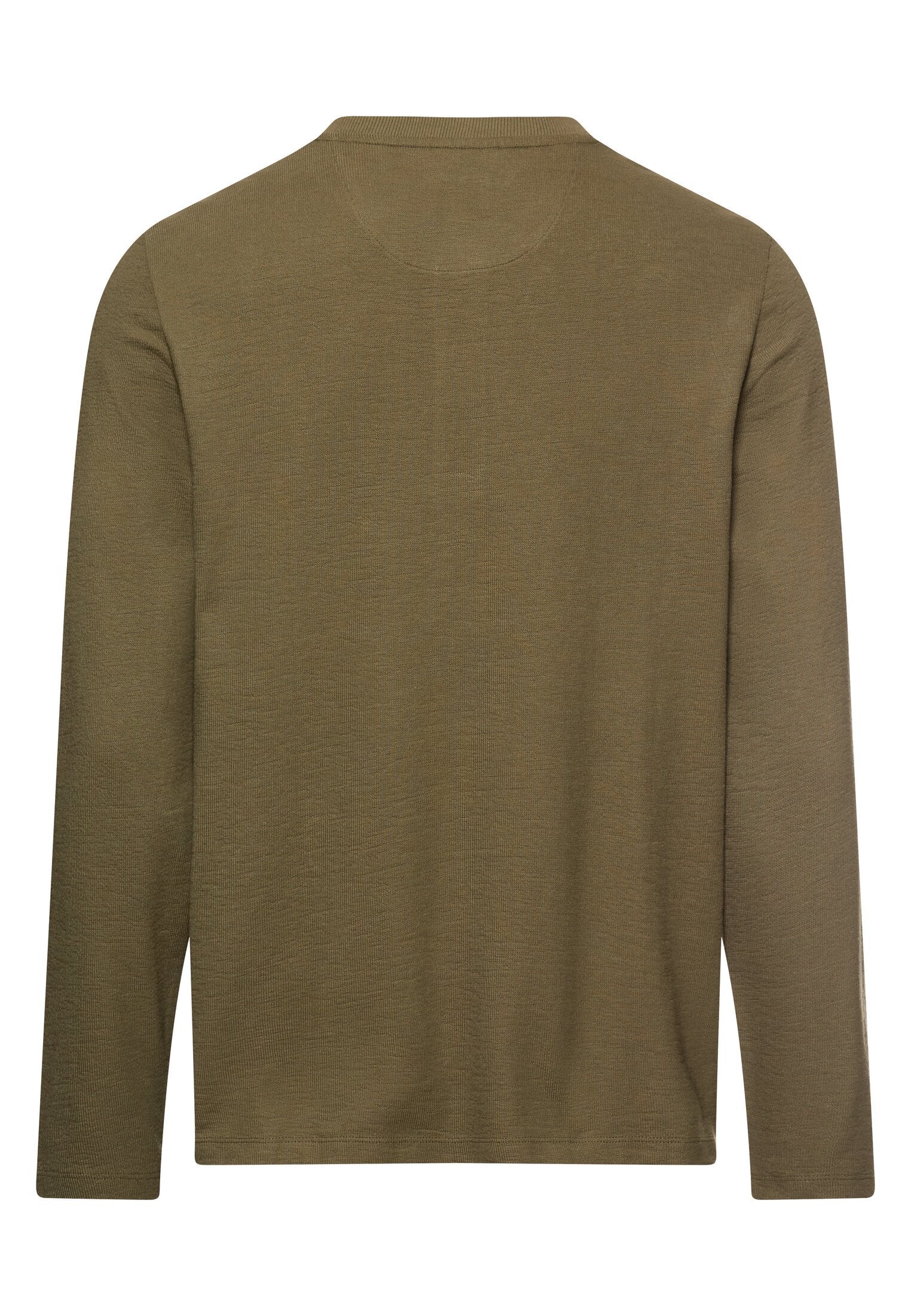 Henleyshirt mit Knopfleiste (Deep Olive)