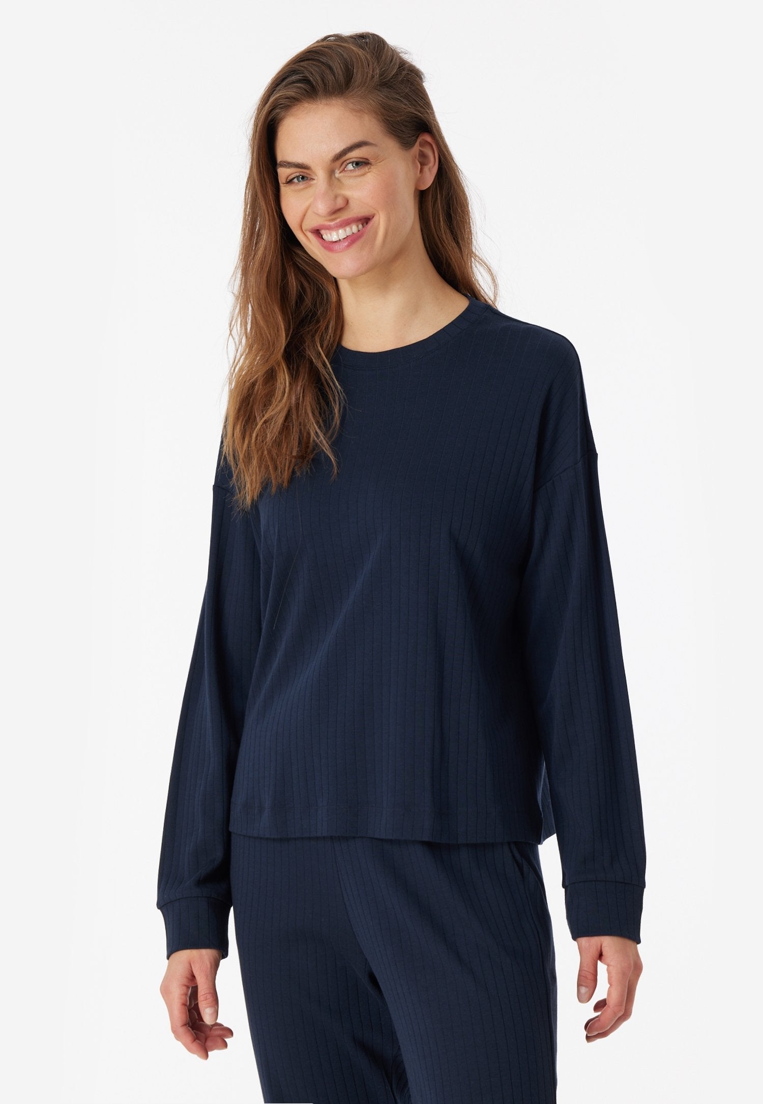 Shirt Langarm (Nachtblau)