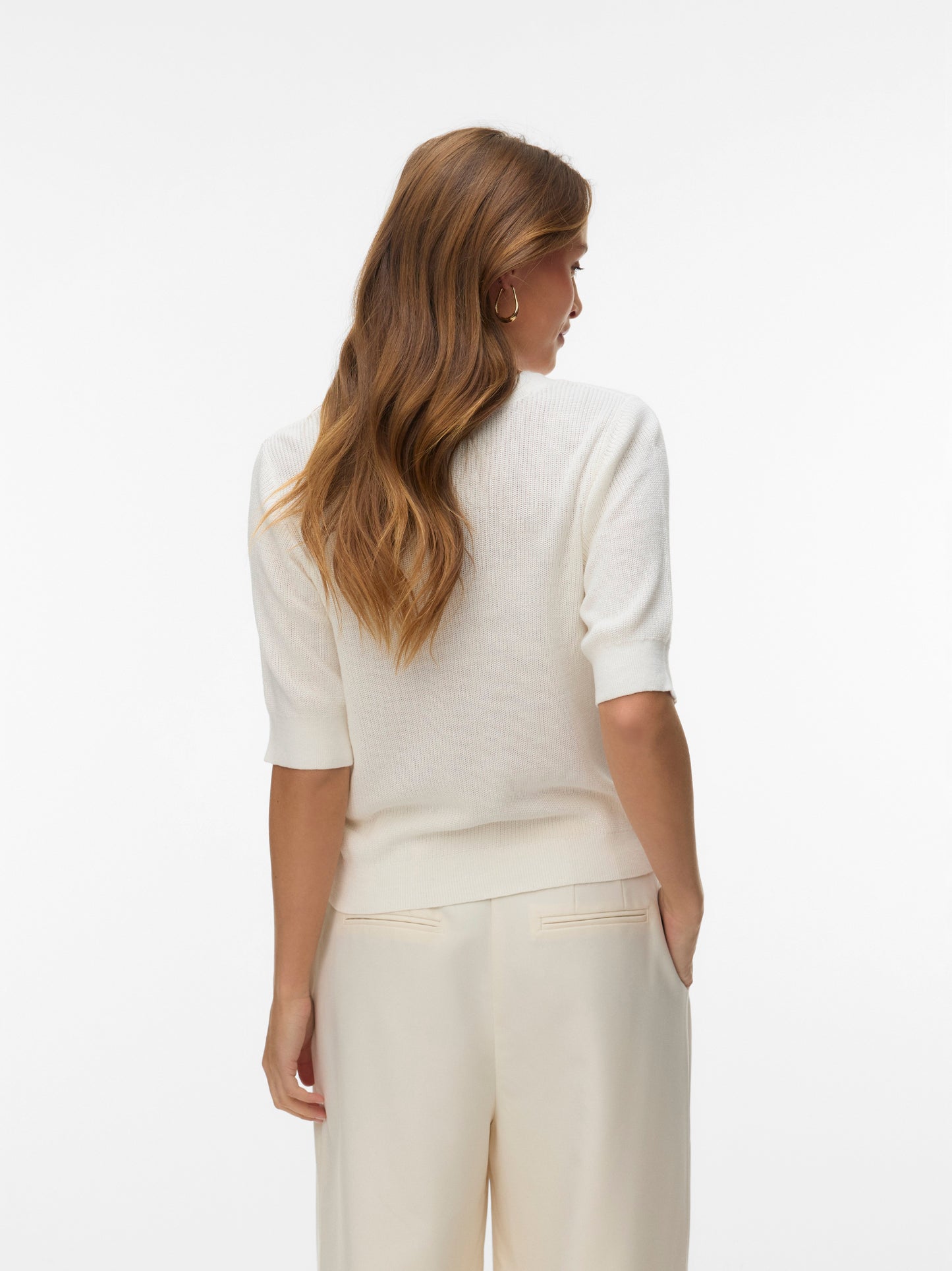Vmnewlex 2/4 V-neck Cardigan (Snow White)