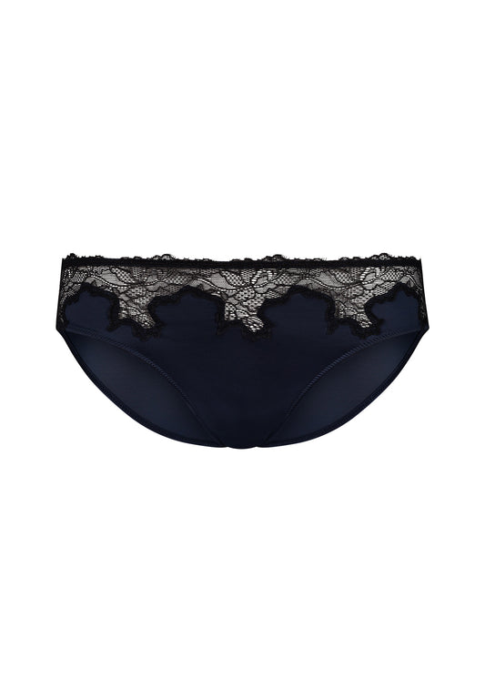 Skiny Damen Rio Slip Satin Dreams (Black Iris)