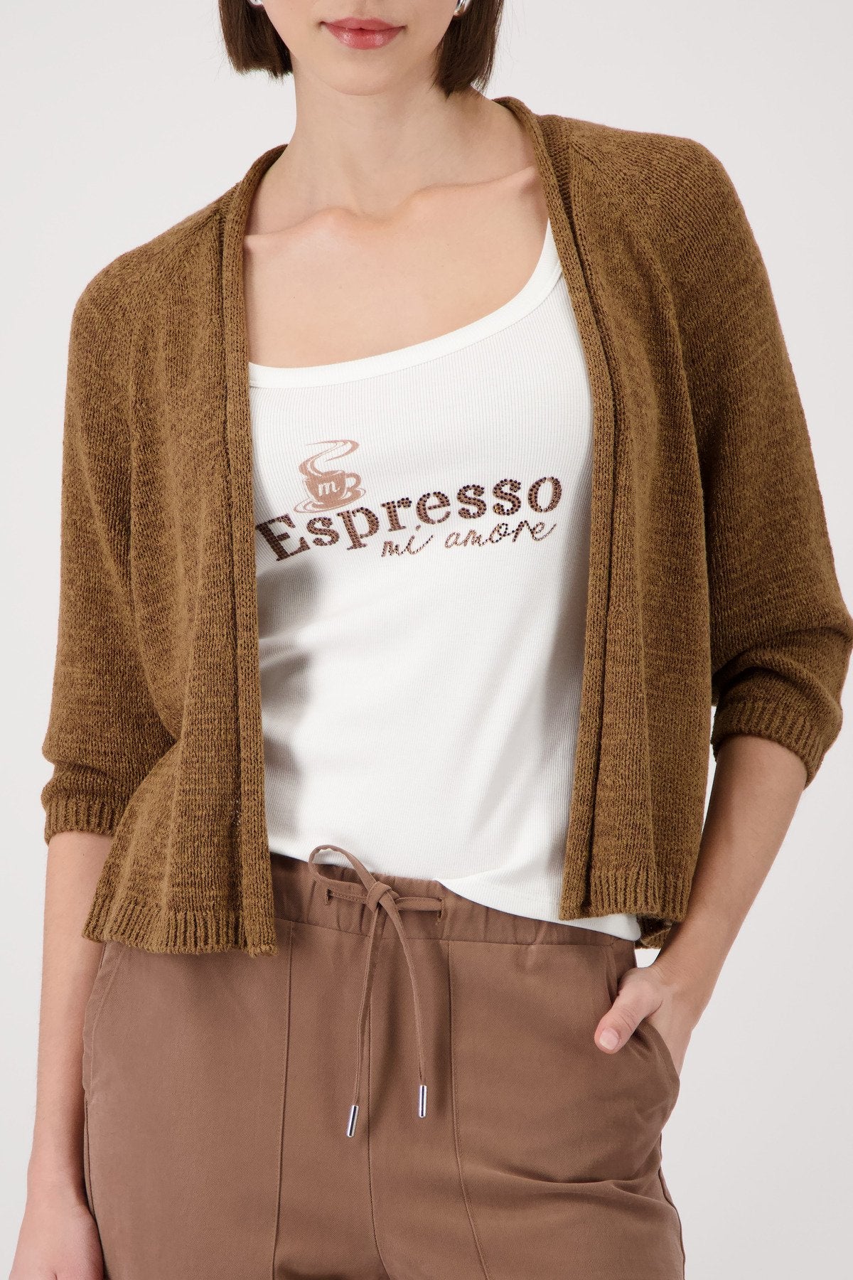 Strickjacke (Mocca)
