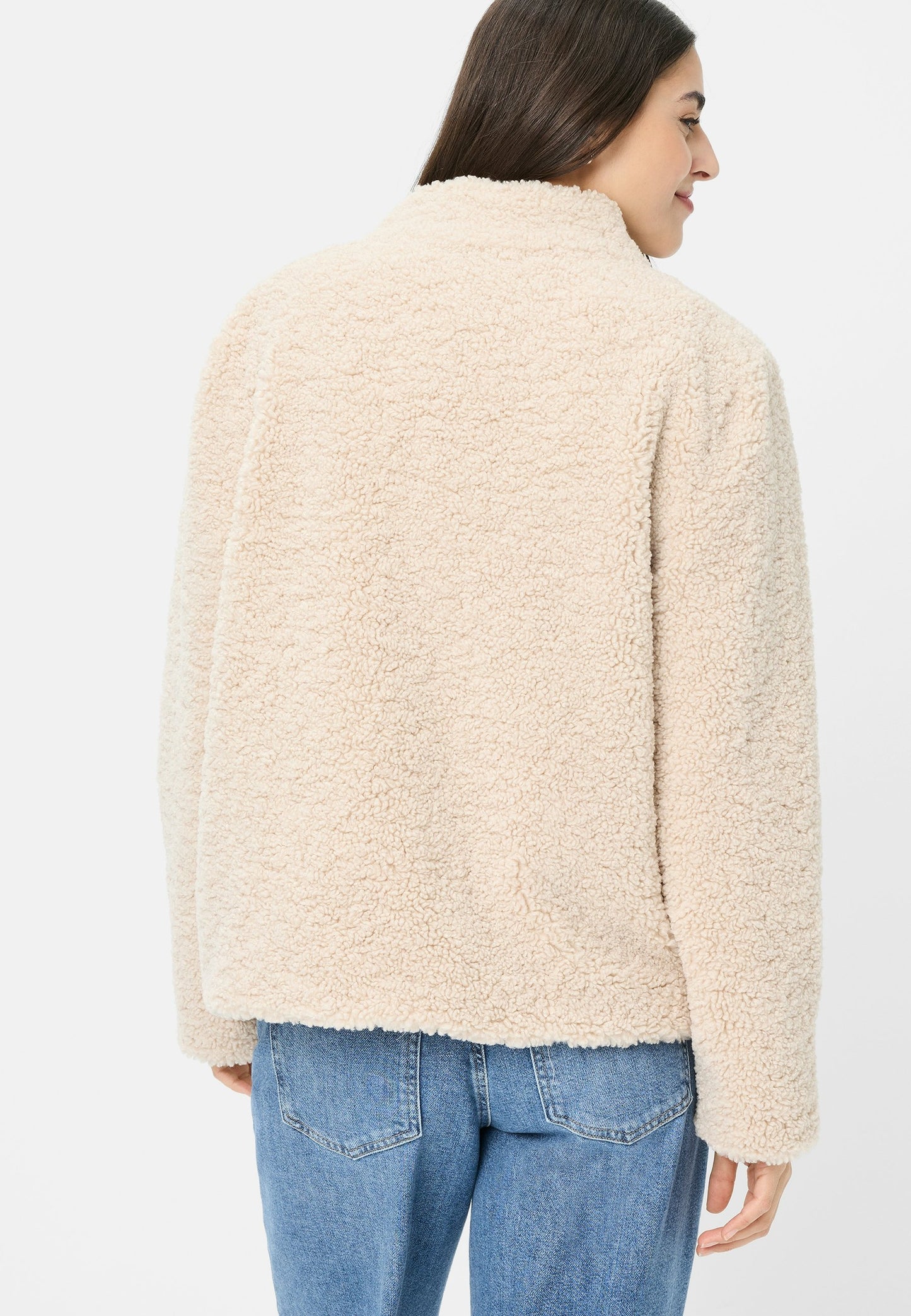 Fake Fur Jacke (Beige/kitt)