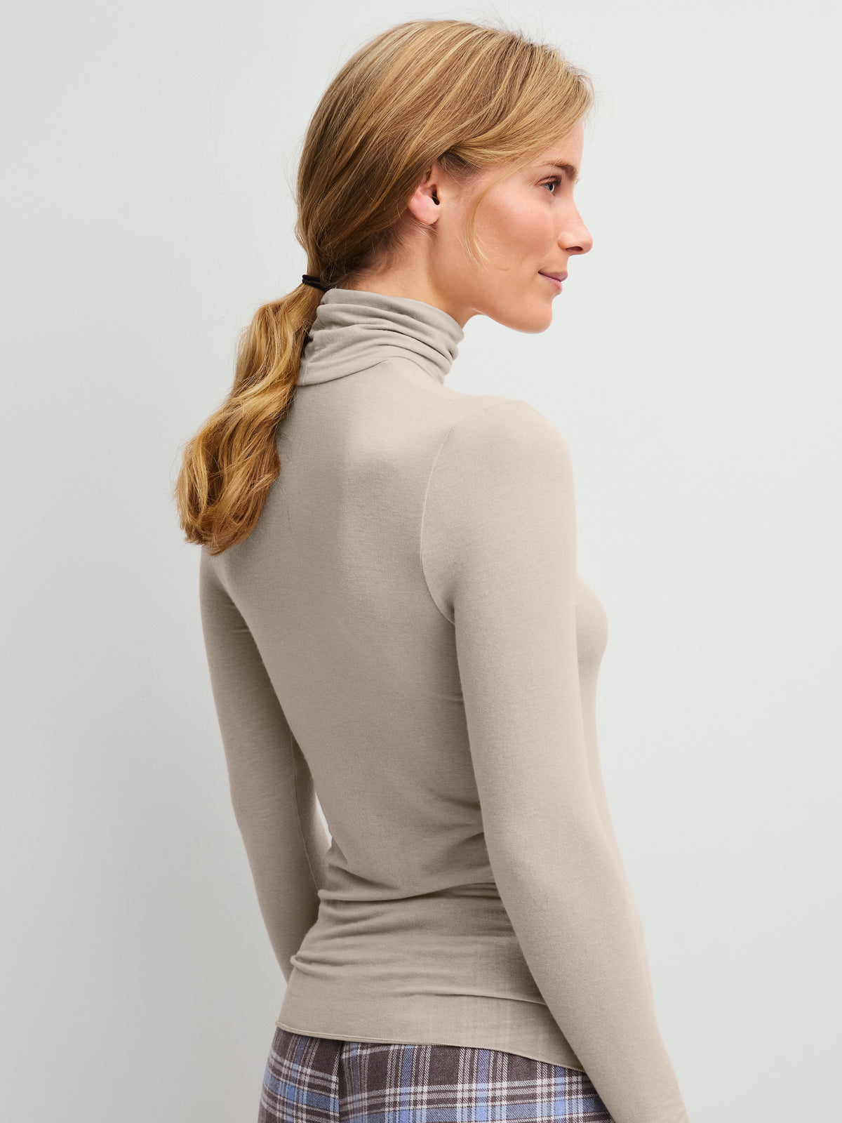 DAMEN Top langarm (Autumn Bark Melé)