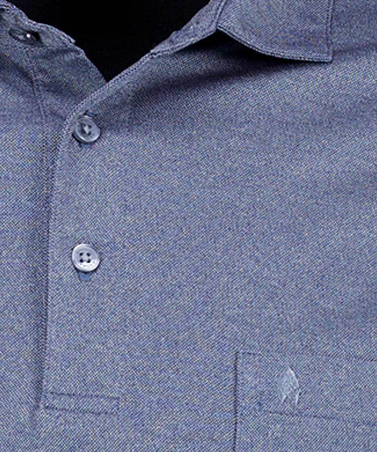 Softknit-Poloshirt uni, Langarm (Marine)