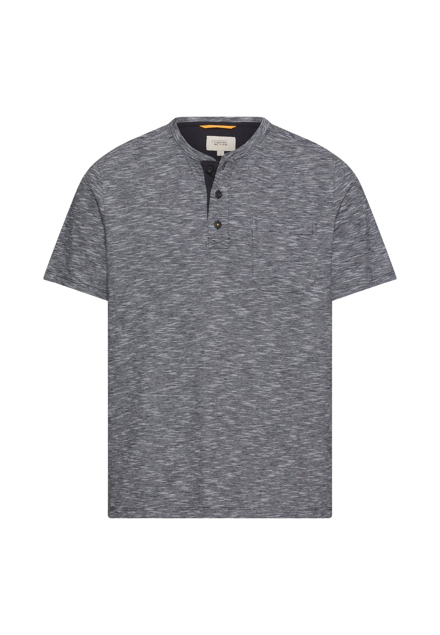 T-Shirt mit Knopfleiste (Dark Navy)