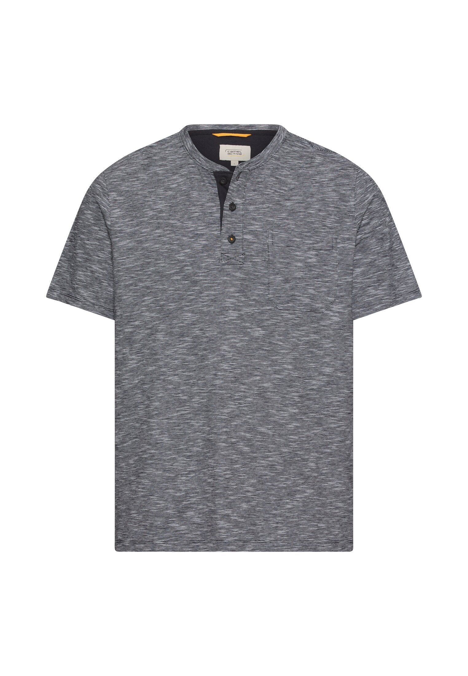 T-Shirt mit Knopfleiste (Dark Navy)