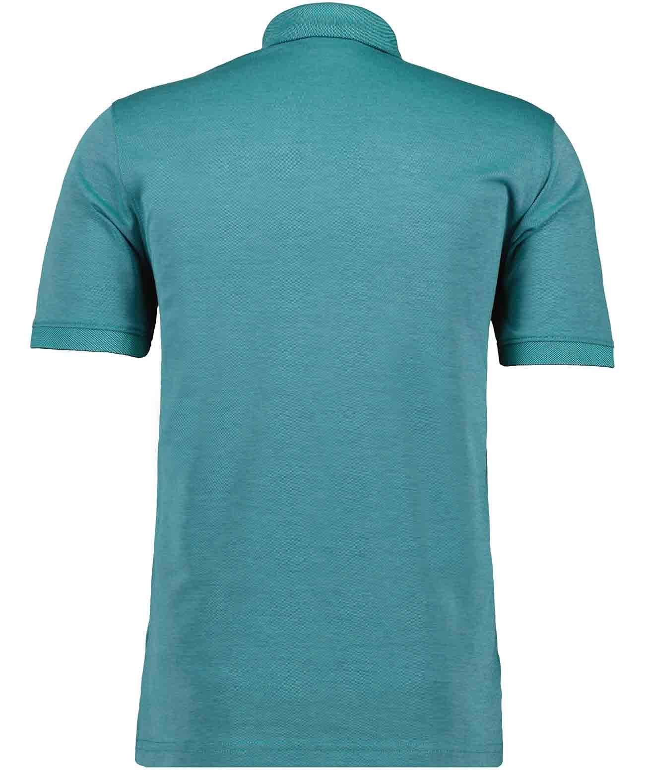 Softknit-Polo mit Brusttasche, kurzarm (Smaragd)