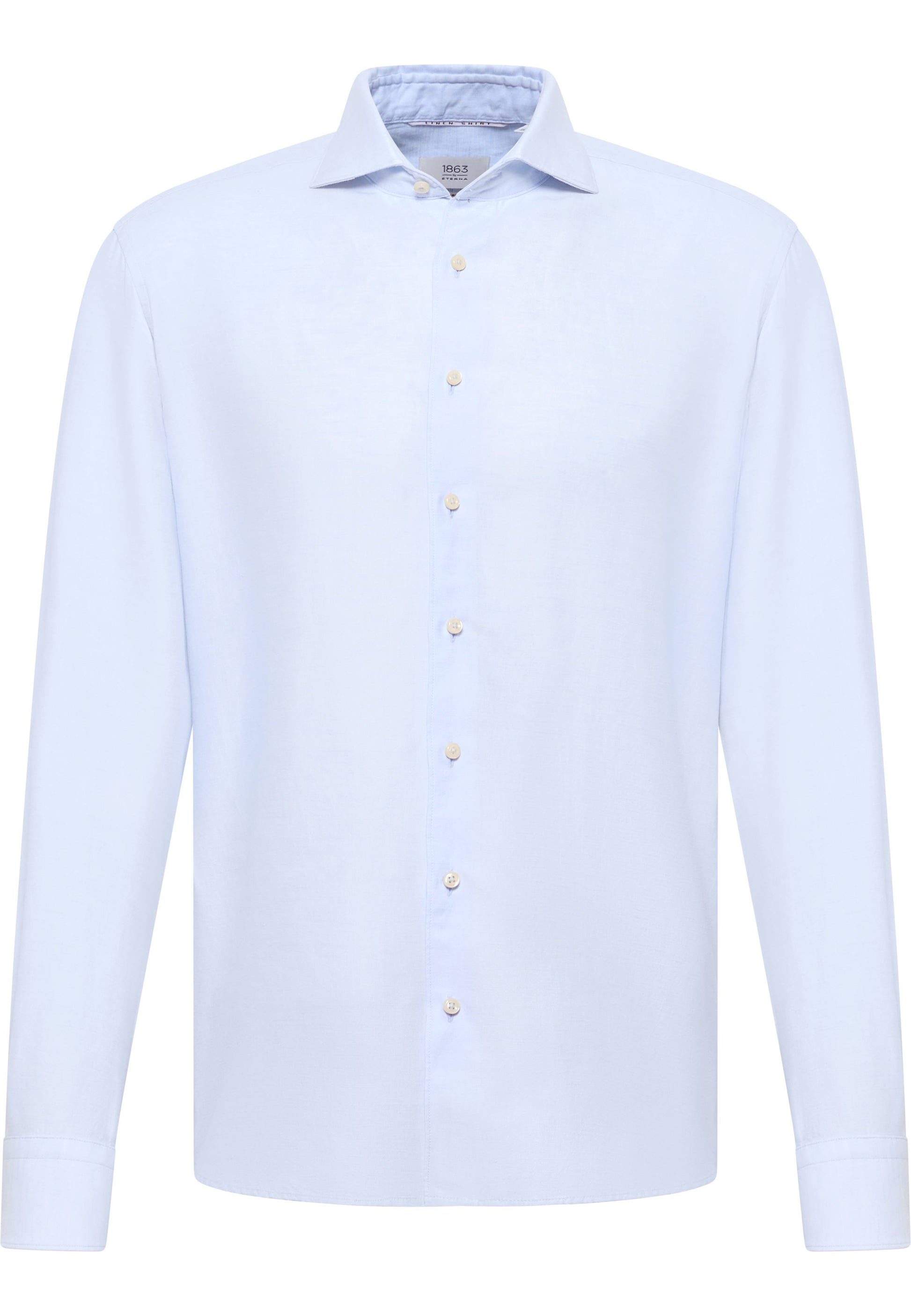 Linen Shirt Twill Langarm (Hellblau)