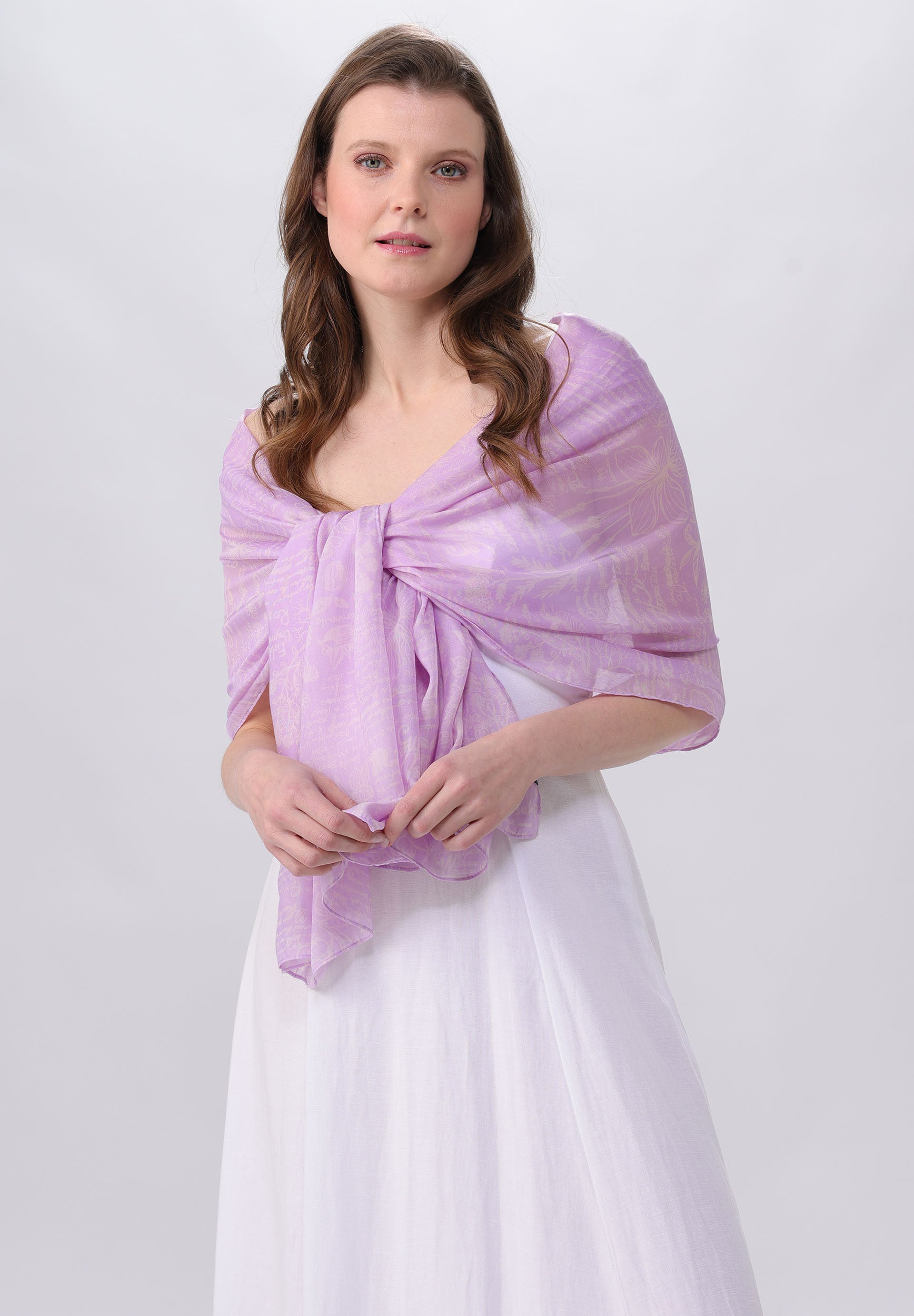 Stola Polyester Stola (Lavender)