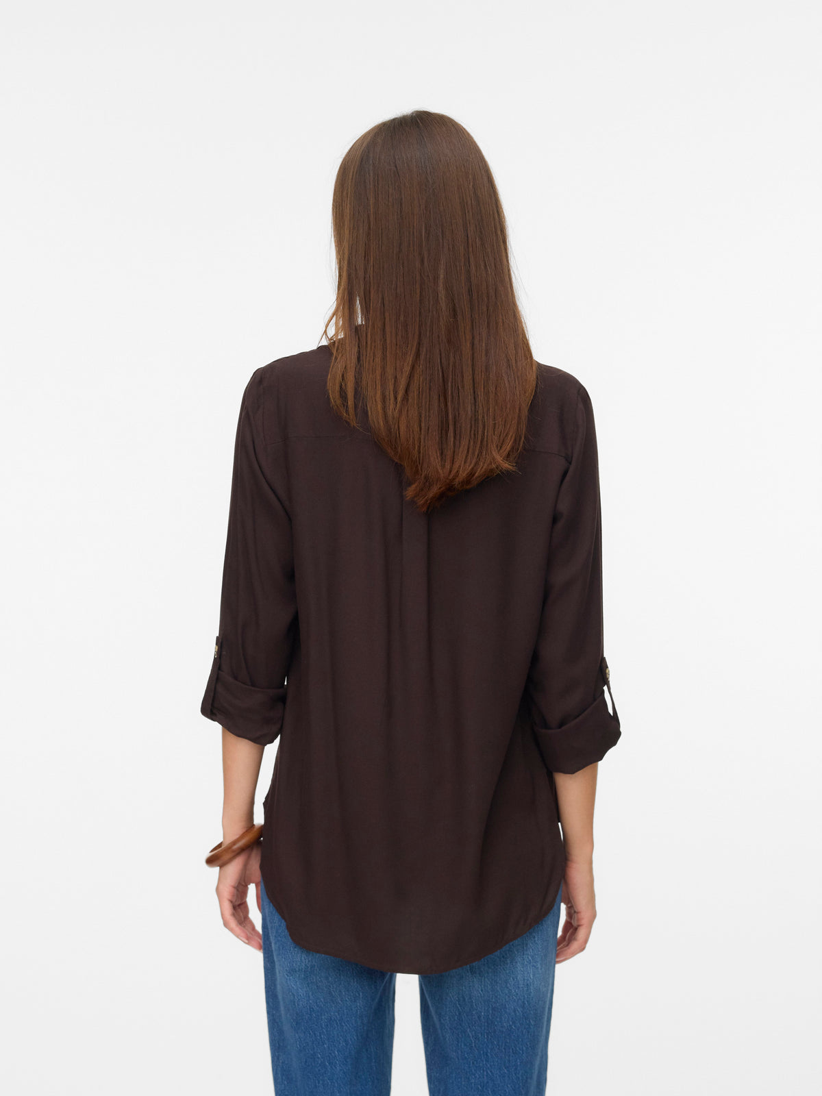 Vmbumpy L/s Shirt New Wvn Noos (Chocolate Tor)