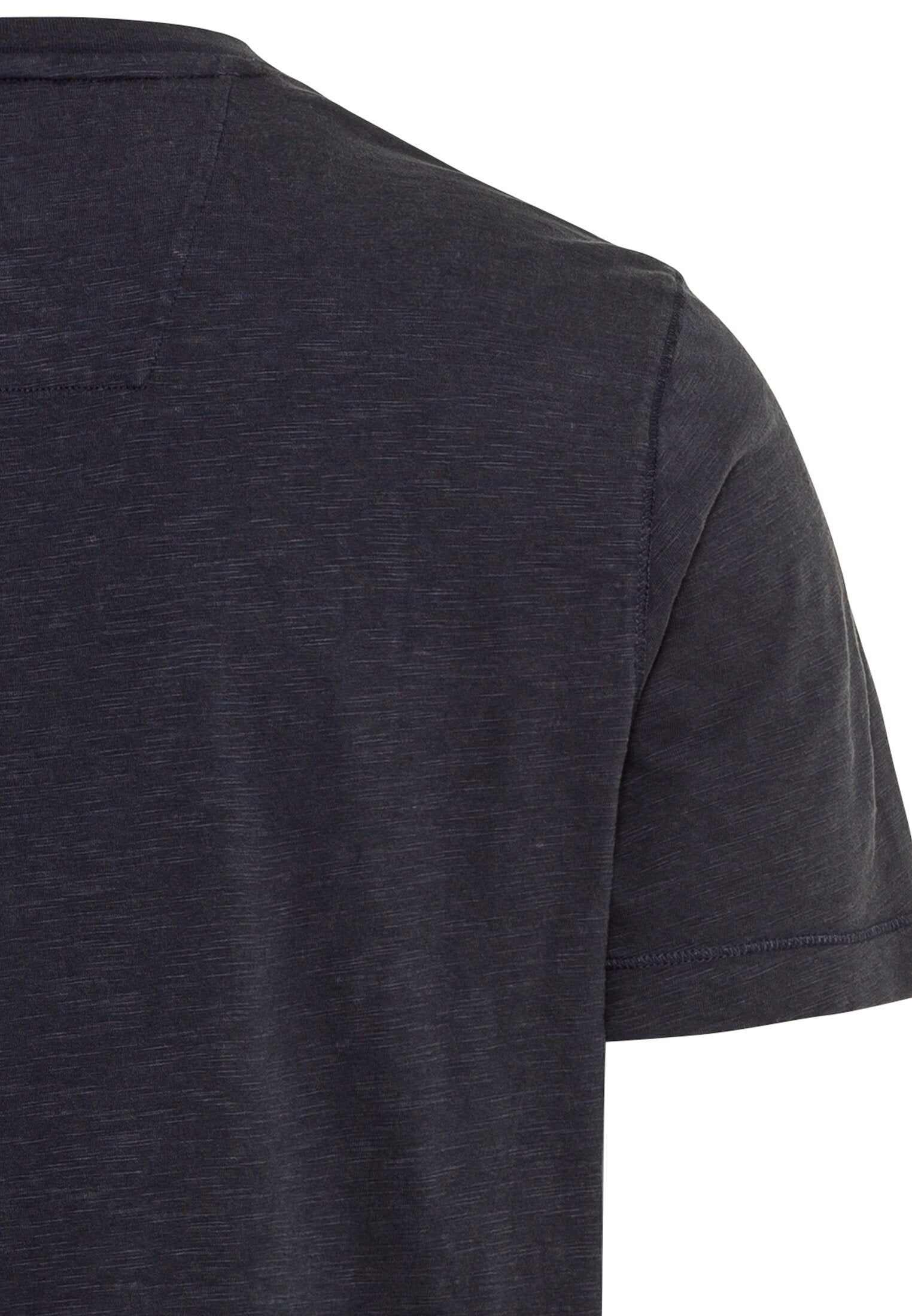 Kurzarm Henley aus Organic Cotton (Night Blue)