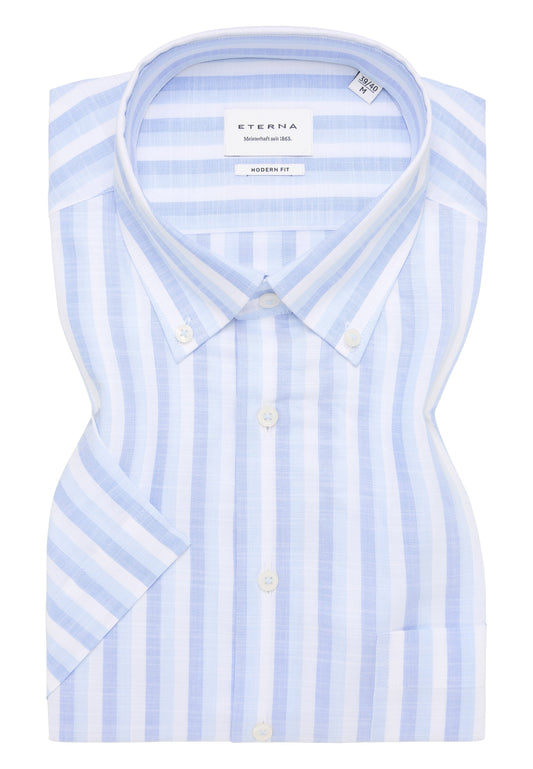 Hemd Slub Kurzarm (Blau)