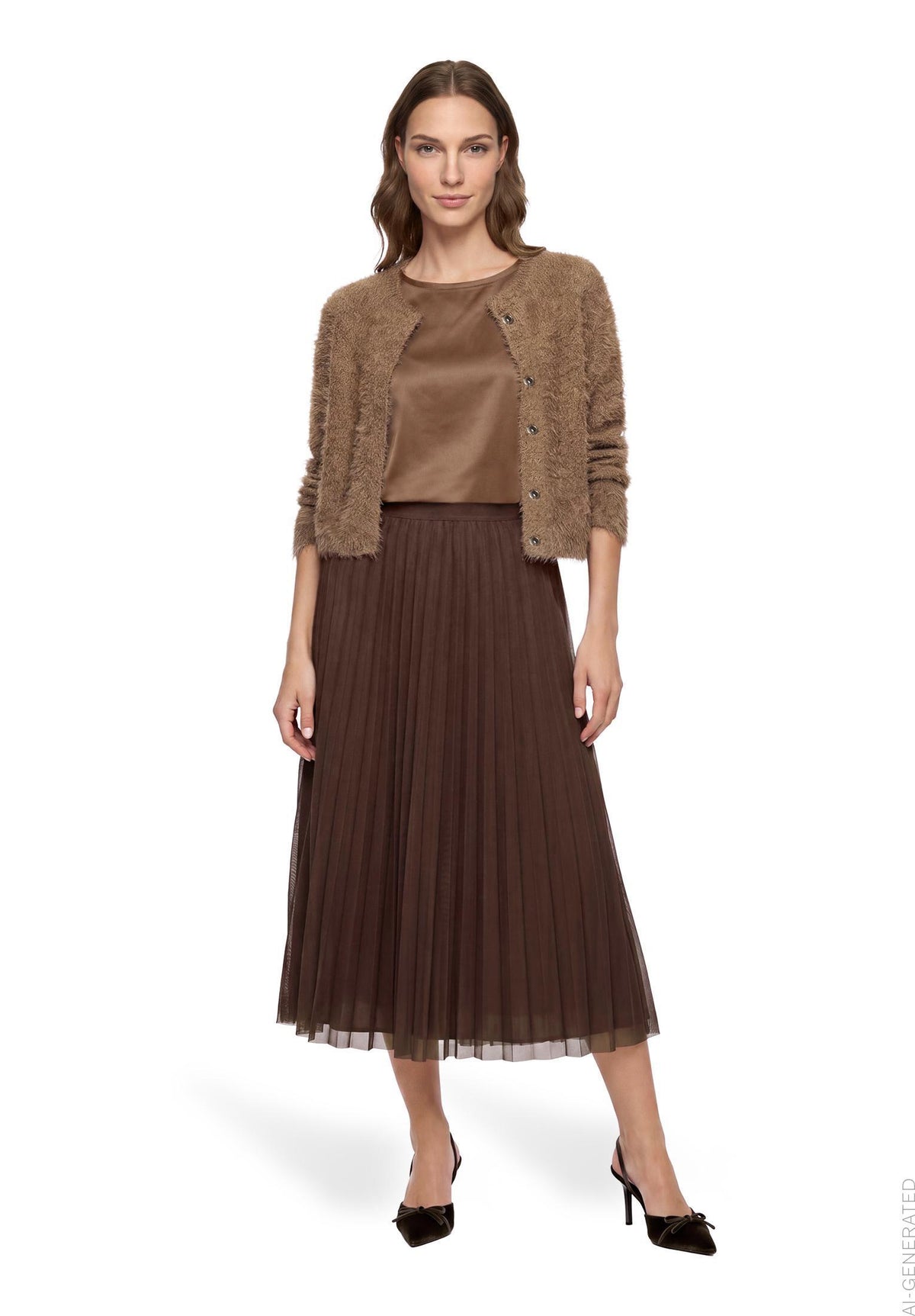 Strick-Cardigan (Light Hazelnut)