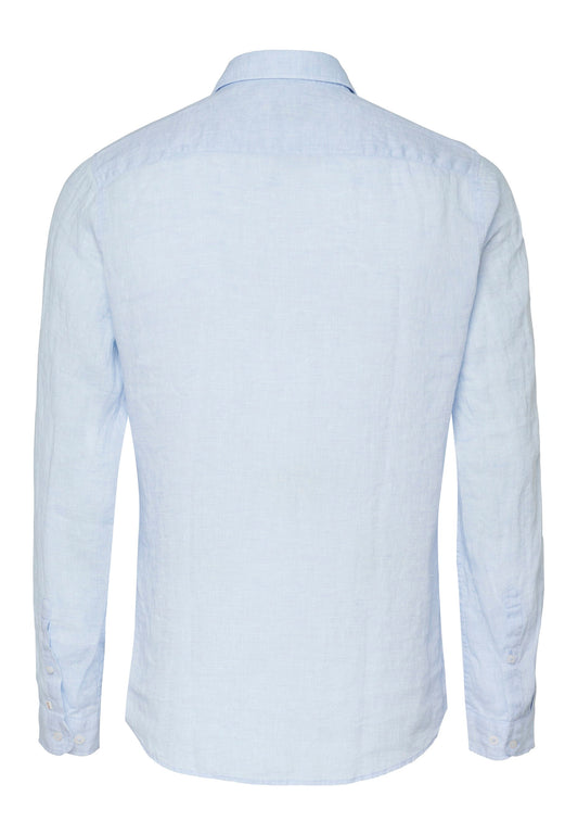 PURE- Casual Hemd Langarm (Uni Hellblau)