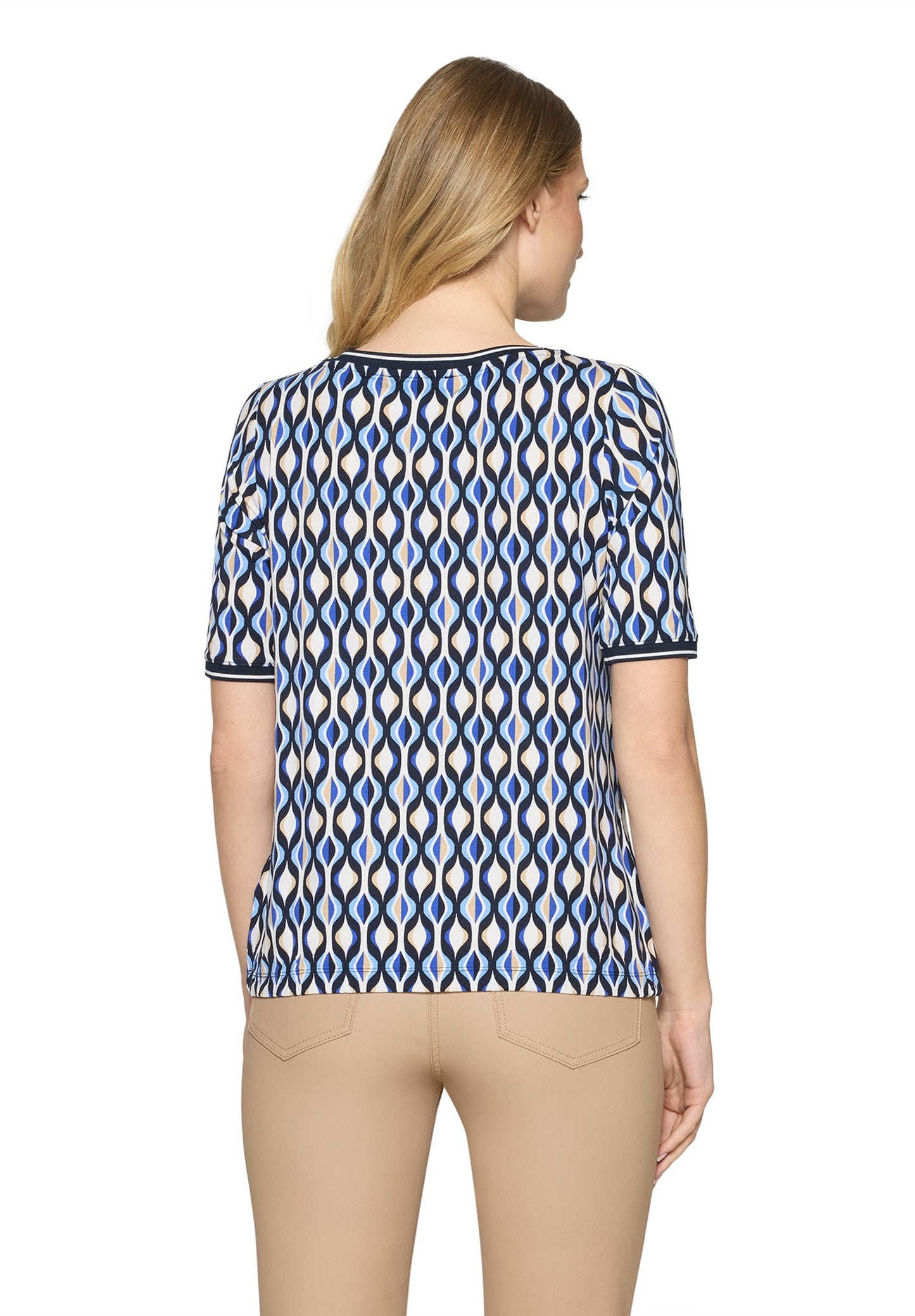 Casual-Shirt (Blue/cream)