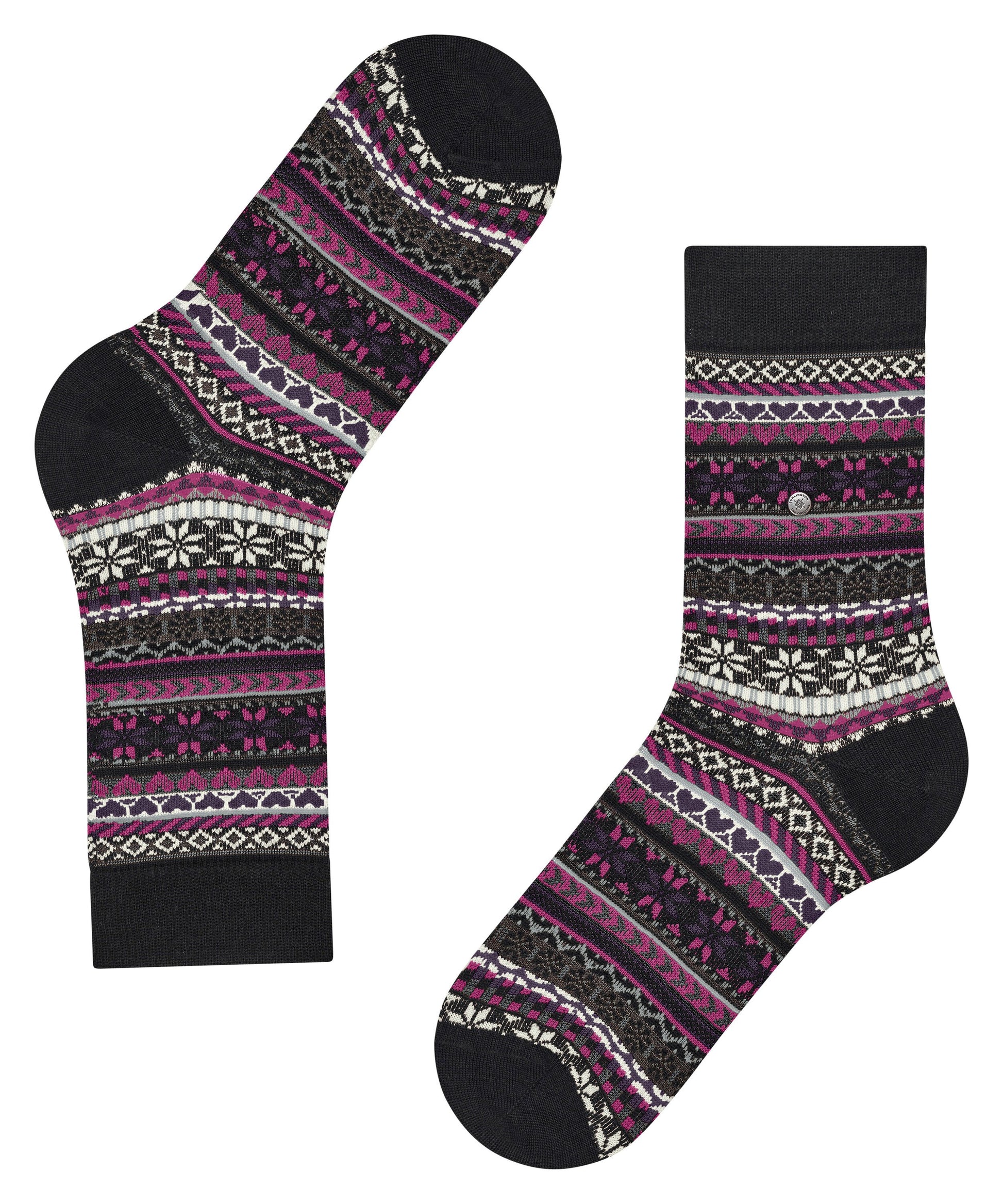 Burlington Fair Isle Delight Damen (Black)